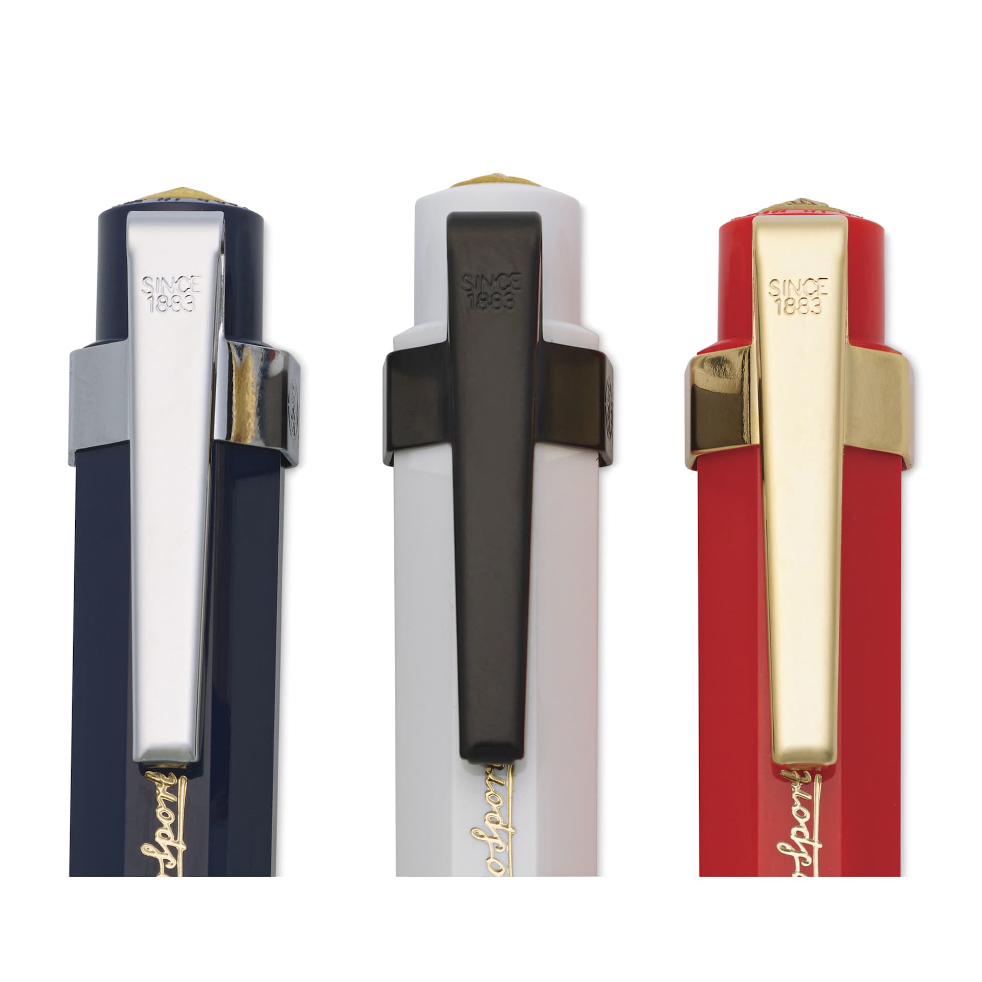 Kaweco Sport Octagonal Clips - on the end of Sport pens