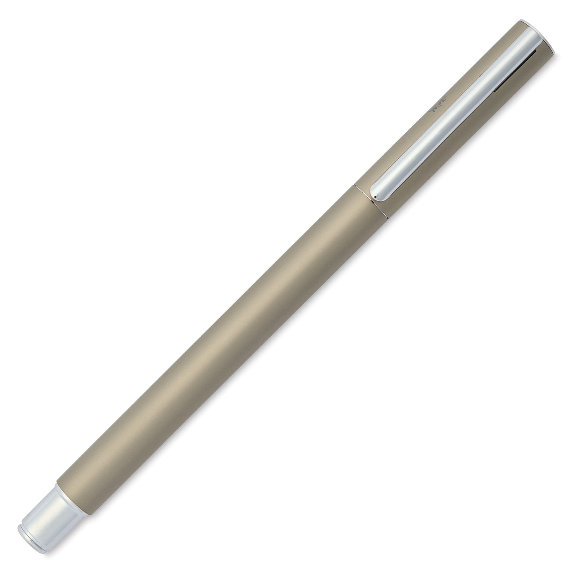 Faber-Castell Neo Slim Fountain Pen - Stainless Steel, Matte, Medium Tip - with cap on