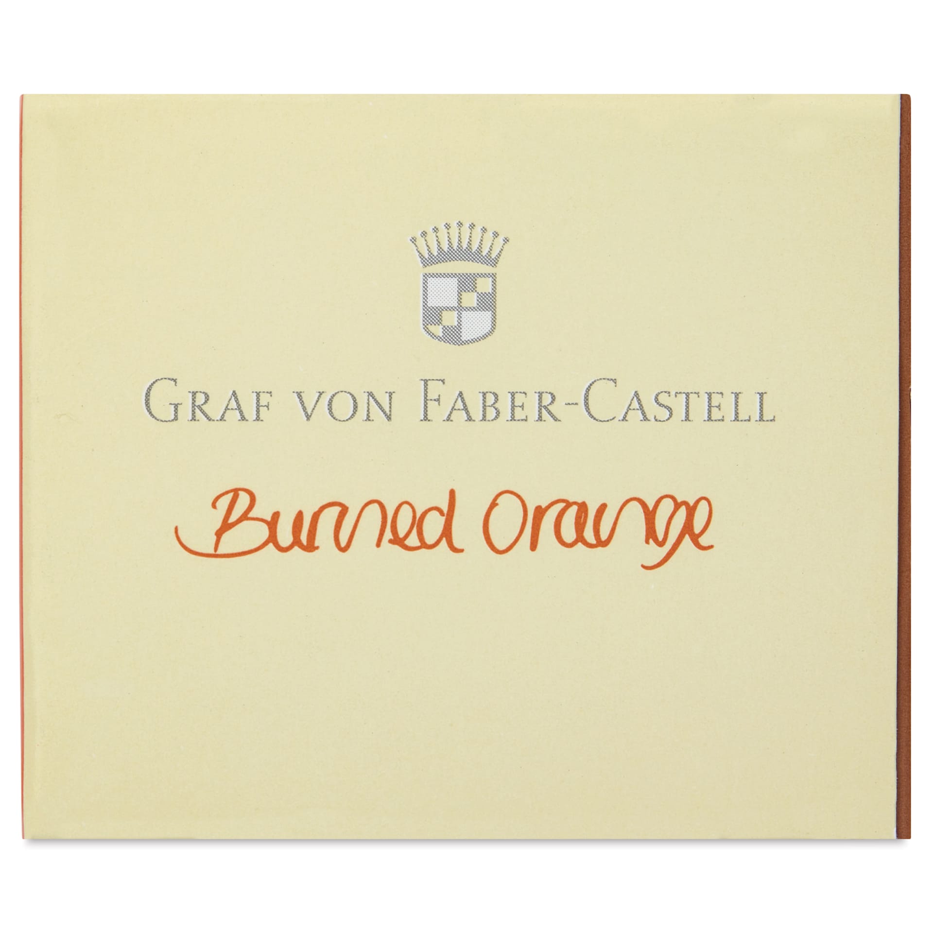 Graf von Faber-Castell Fountain Pen Cartridges - Burned Orange, Pkg of 6 - front of packaging