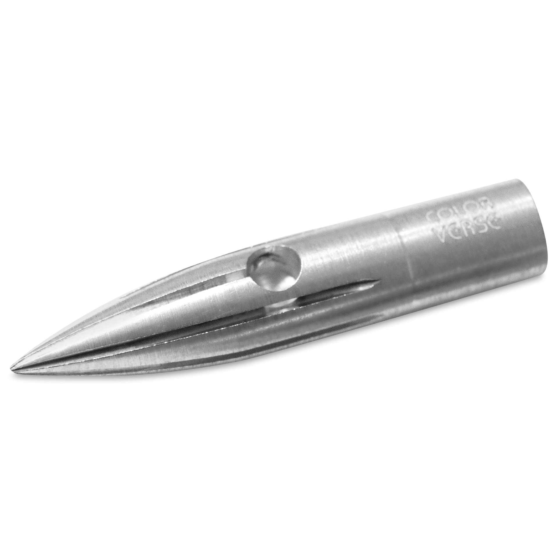 Colorverse Shuttle Dip Pen Nib - Aluminum, laid out