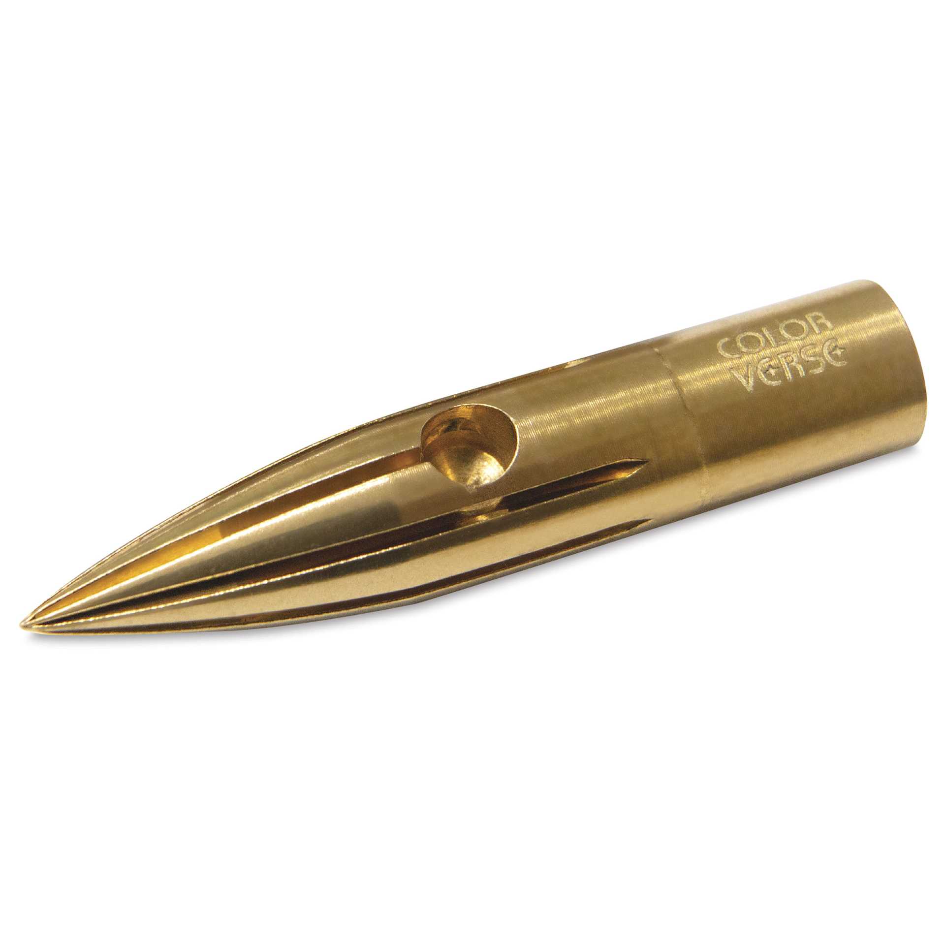 Colorverse Shuttle Dip Pen Nib - Brass, laid out