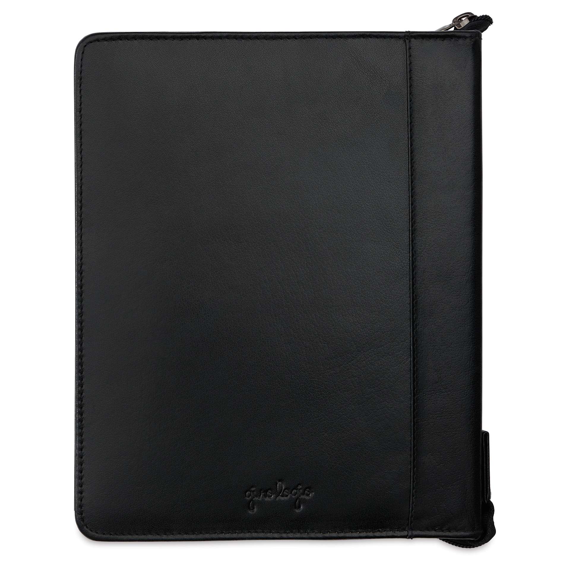 Girologio 24 Pen Leather Zip Case - Black, 7.1" x 8.9"