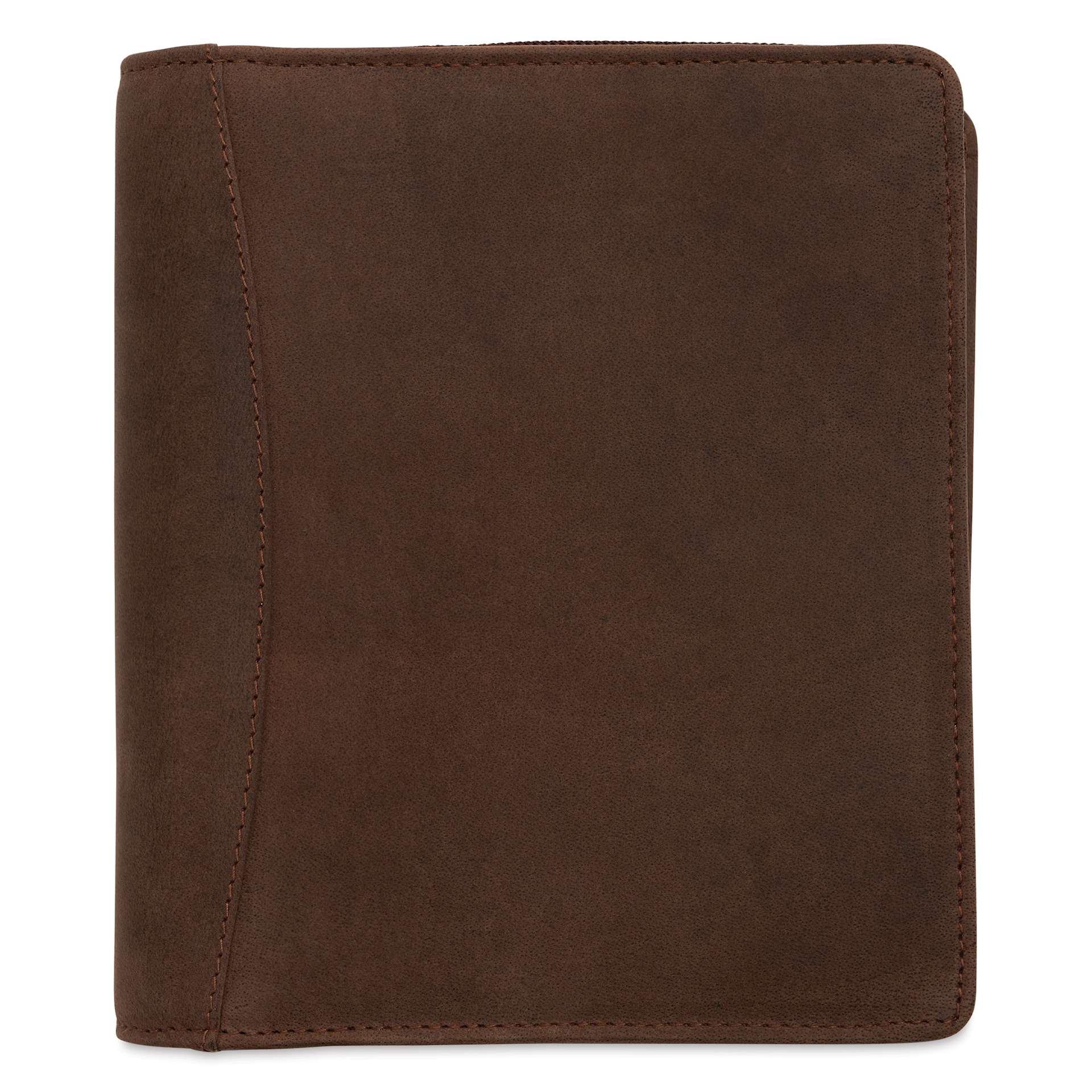 Girologio 12 Leather Pen Zip Case - Bomber Brown