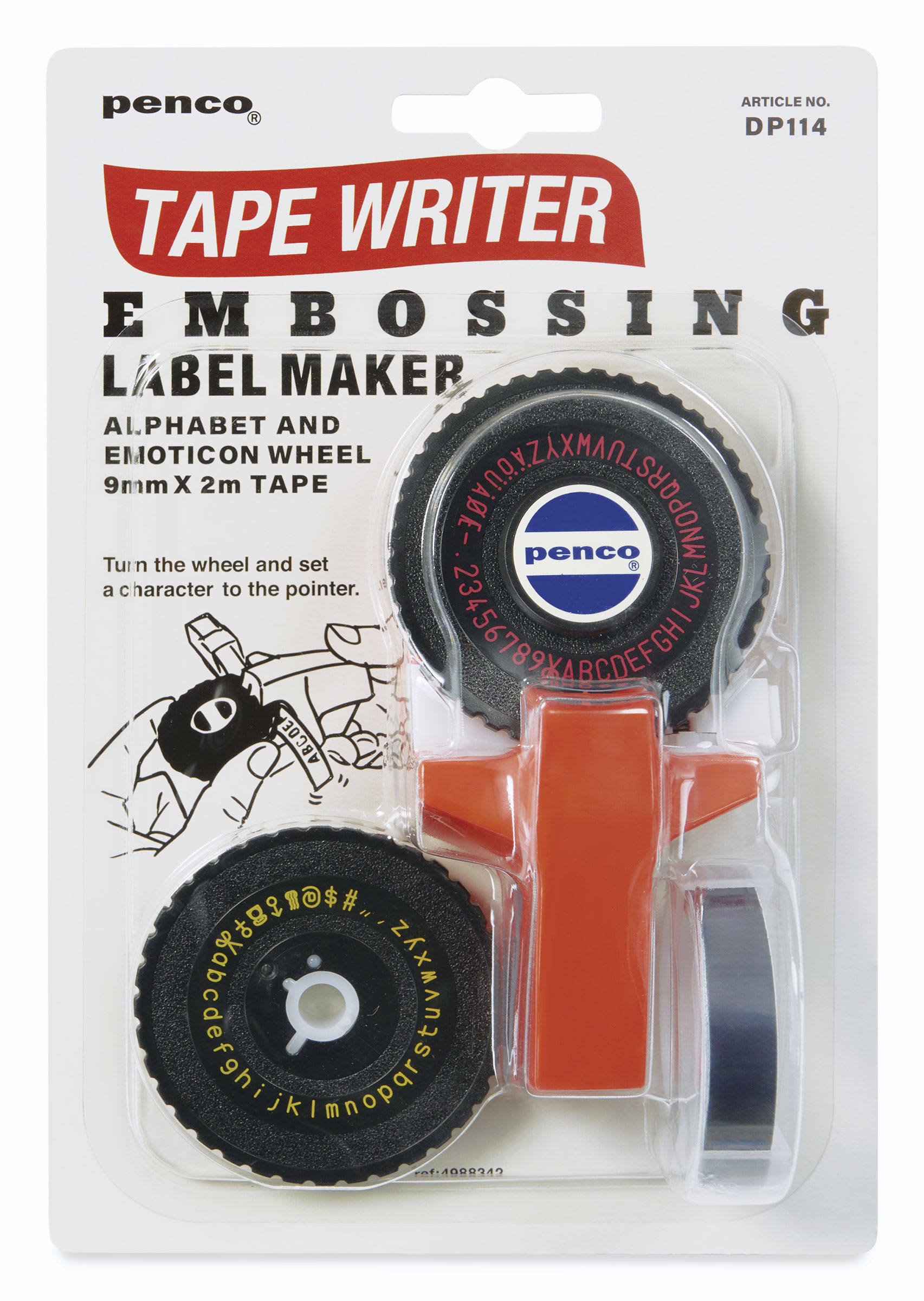Penco Tape Writer - Embossing Label Maker, in package