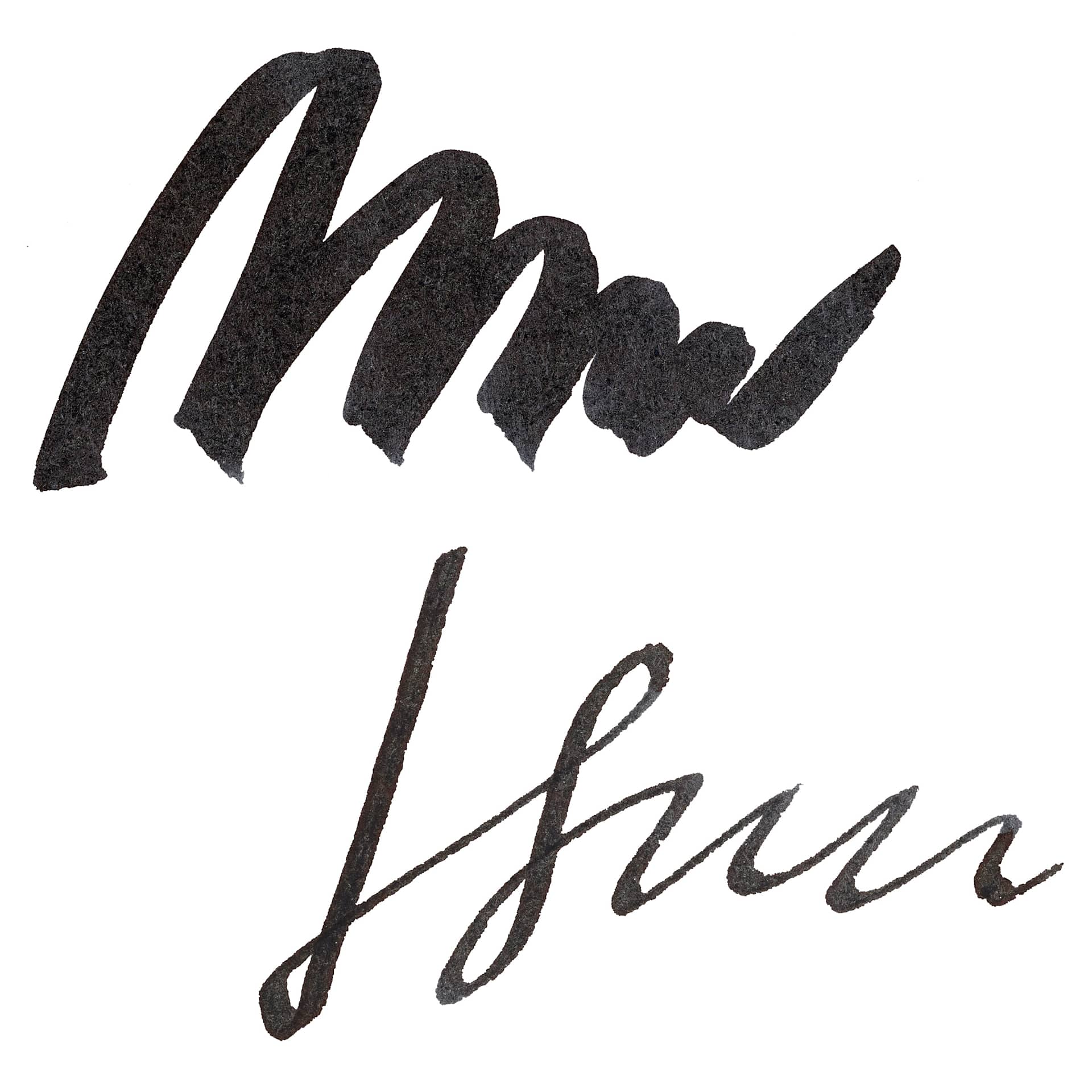 Diamine Fountain Pen Ink - Jet Black, 30 ml swatch