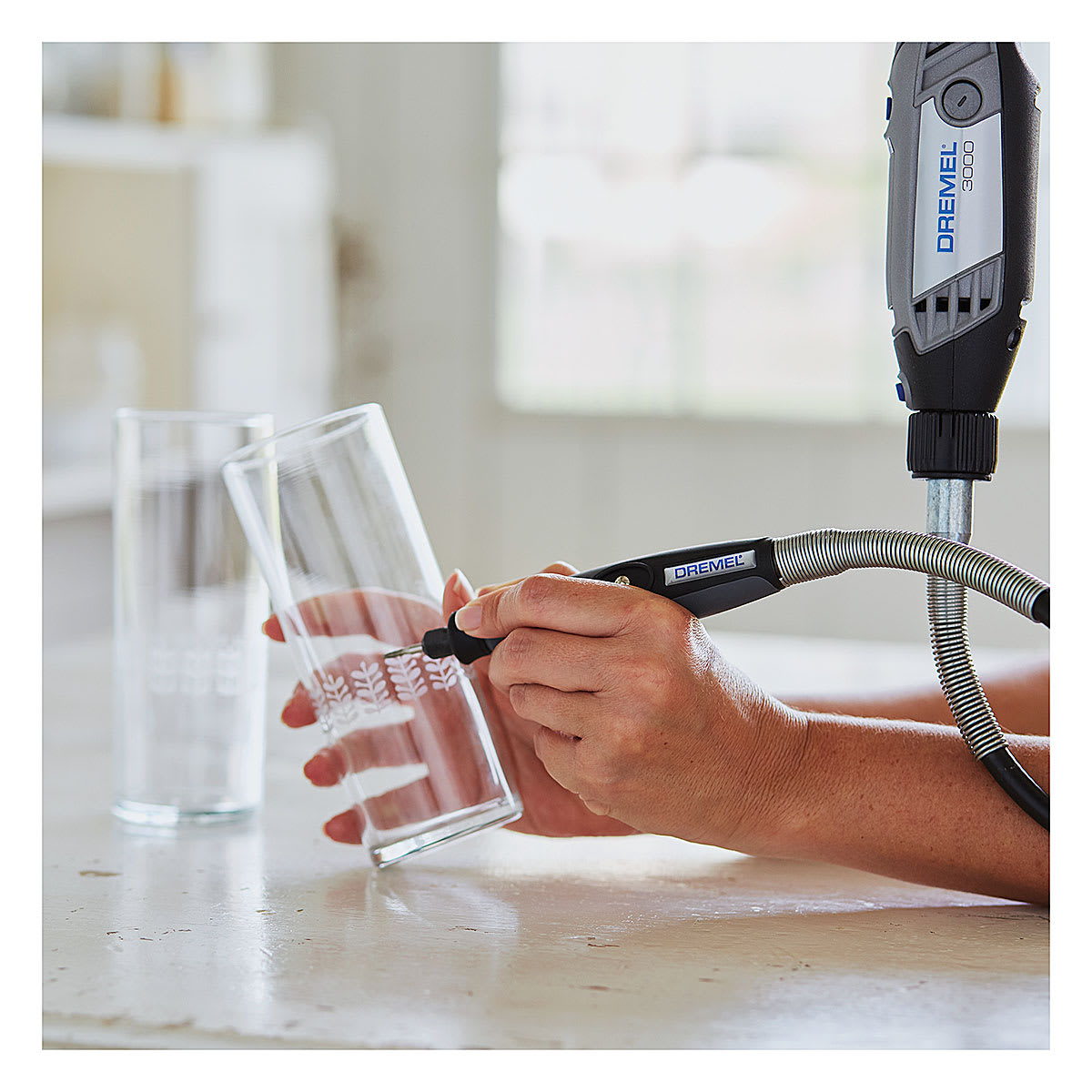 Dremel Flex Shaft Rotary Tool Attachment, Example of Use