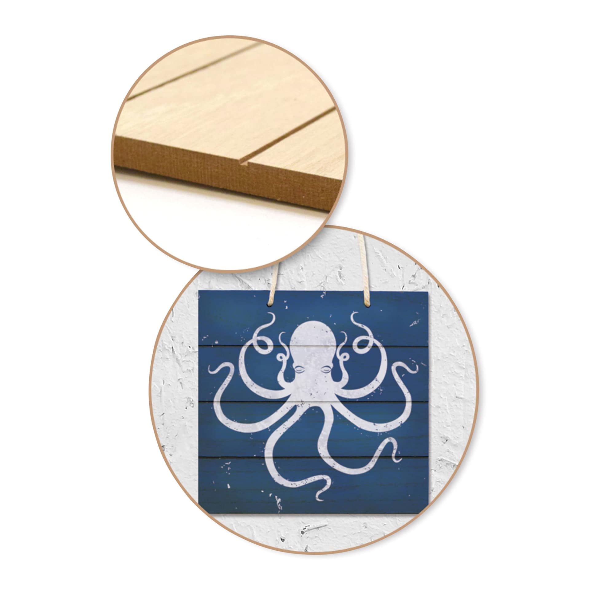 Craft Medley Wood Slat Wall Plaque, 7-3/4" Square (Example artwork)