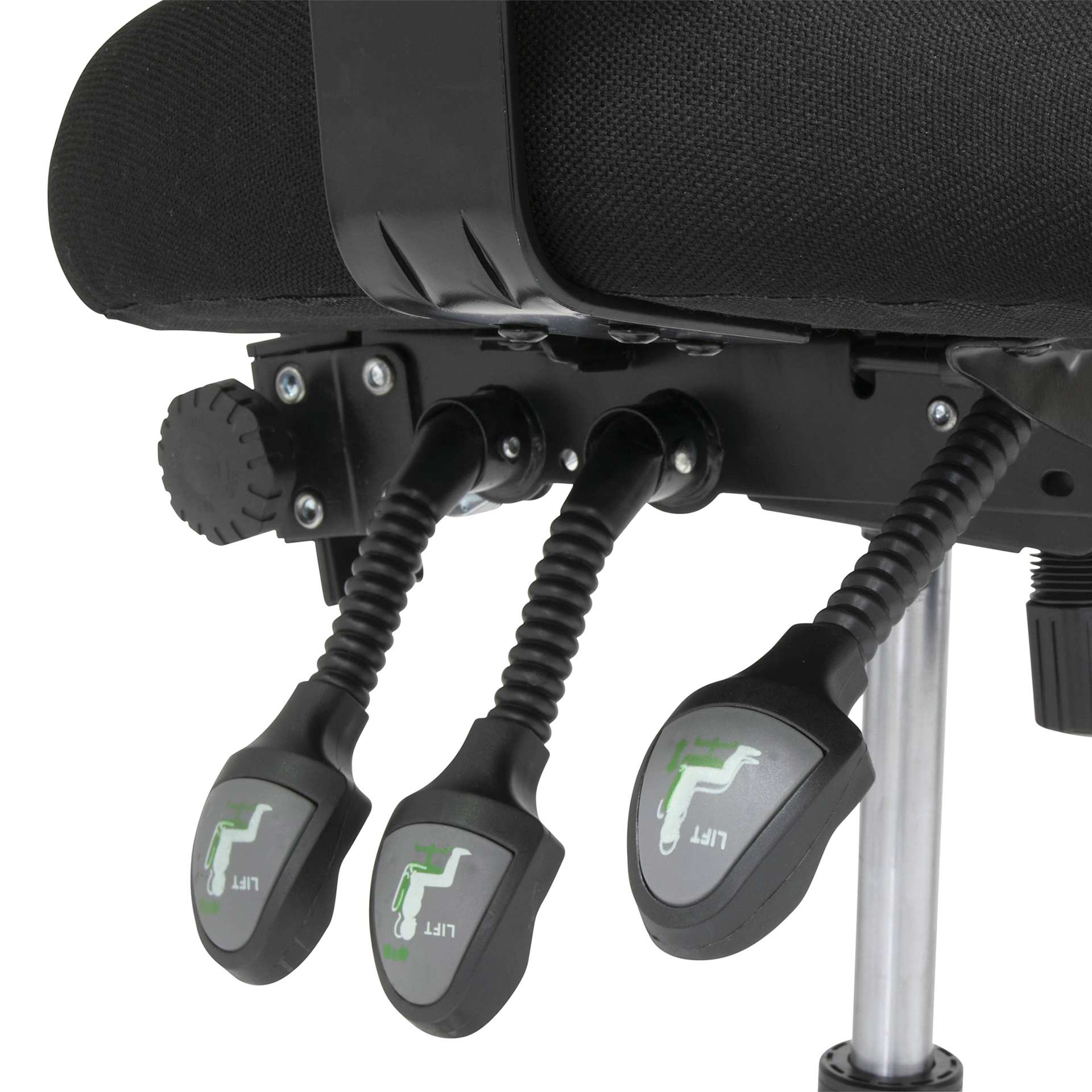 Studio Designs Winslow Drafting Chair, close up of the brackets.
