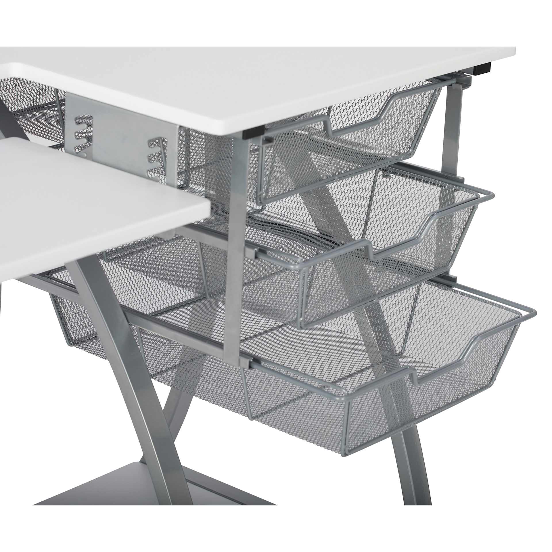 Studio Designs Pro Stitch Sewing Table - close-up of baskets