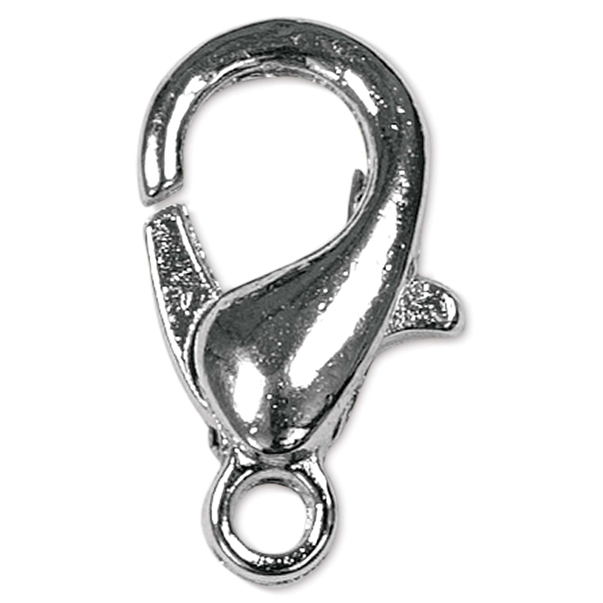 Craft Medley Lobster Claw Clasps - Silver, 10 mm, Pkg of 12