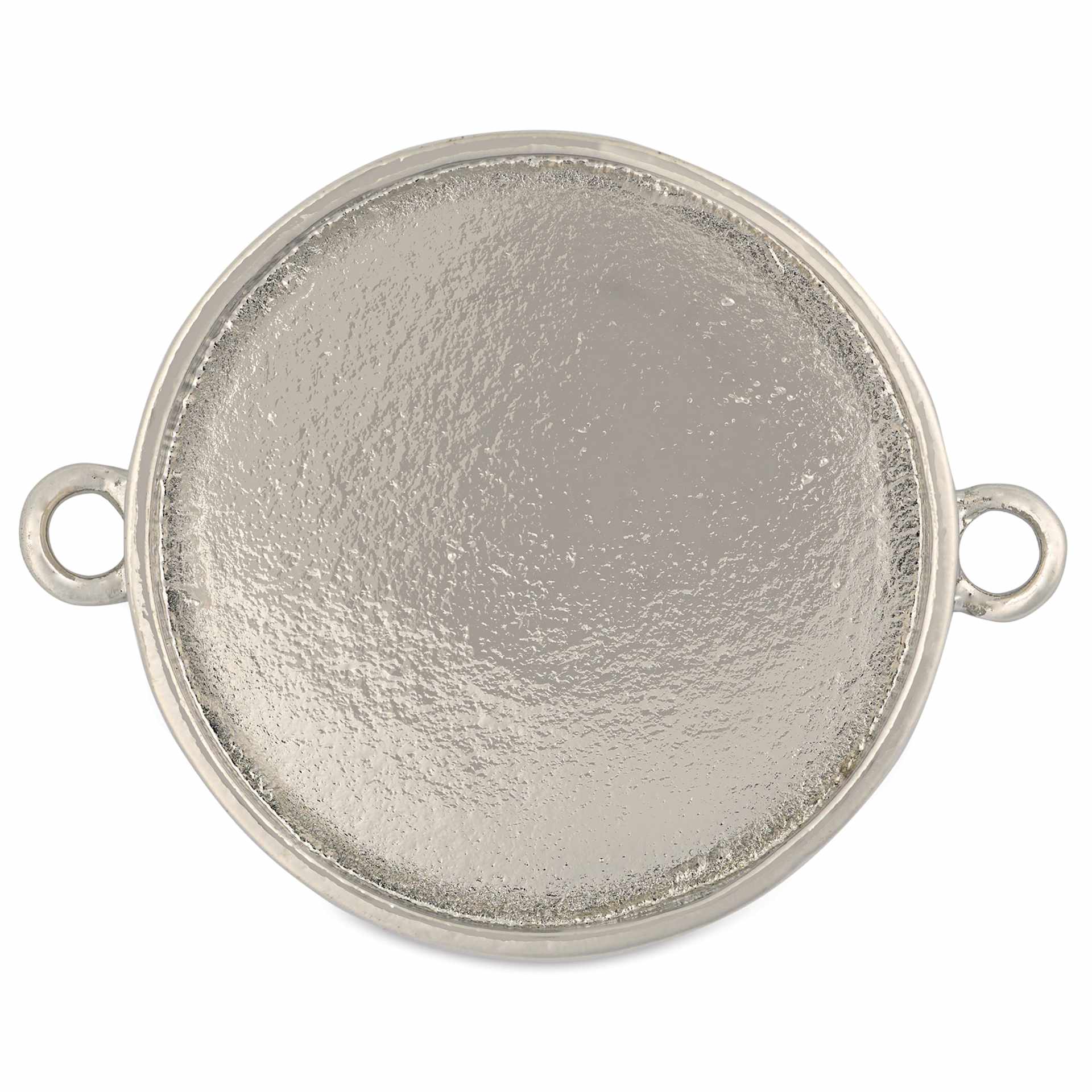 Ranger Ice Industrial Bezel - Circle, Sterling Silver, 30 mm Dia. - top view