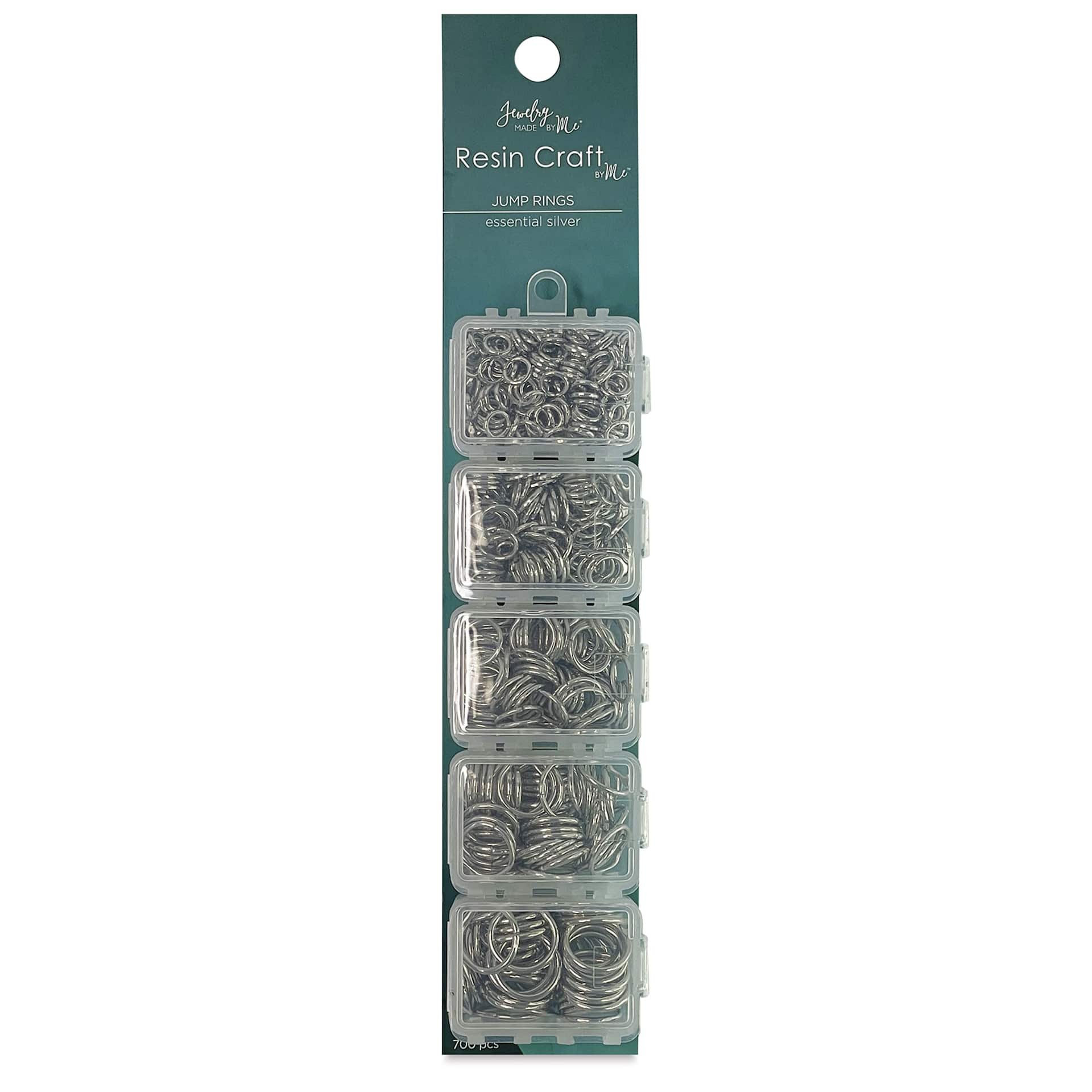 Jewelry Made By Me Essential Jump Rings Set - Pkg of 700, Silver front of packaging