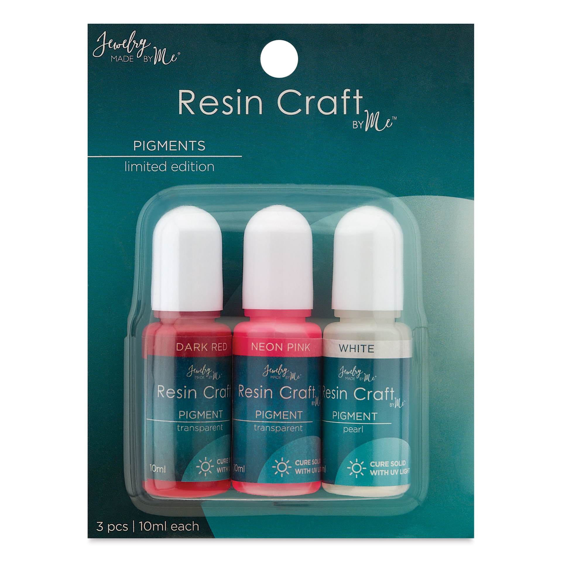 Jewelry Made By Me Liquid Pigment - Set of 3, Love, 10 ml Bottles front of packaging