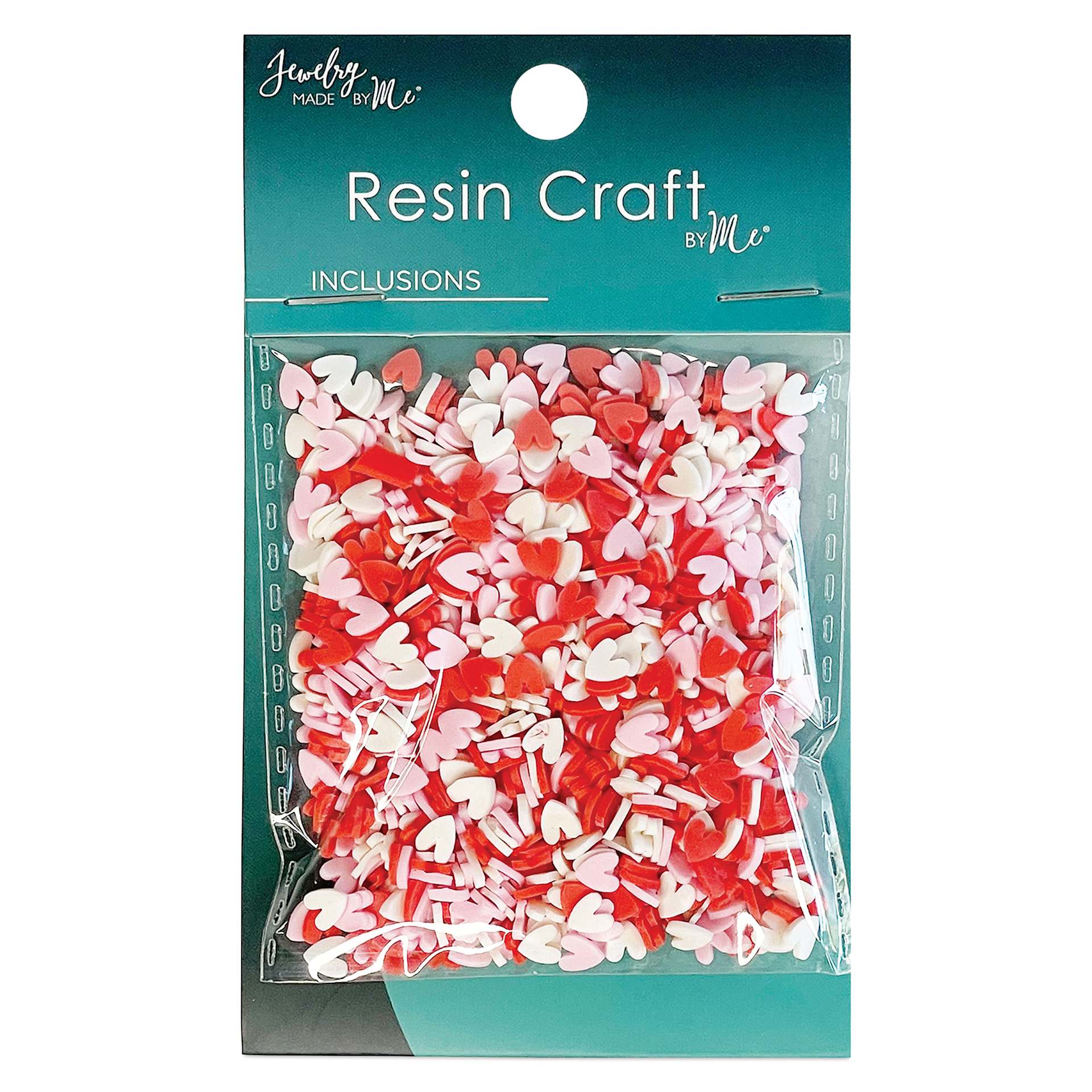 Jewelry Made By Me Polymer Clay Inclusions - Hearts front of packaging