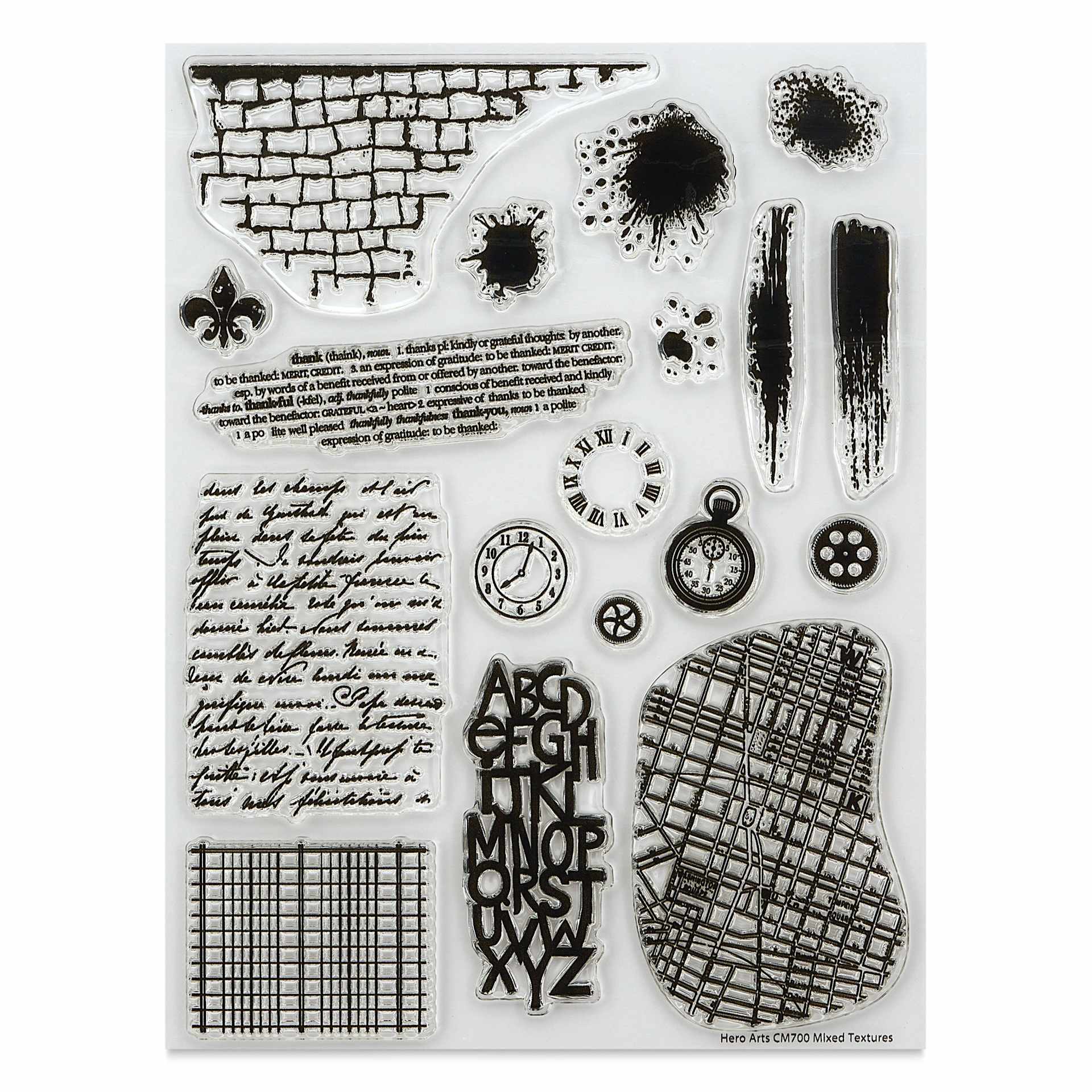 Hero Arts Textures Clear Stamp Set - Set of 6, Mixed