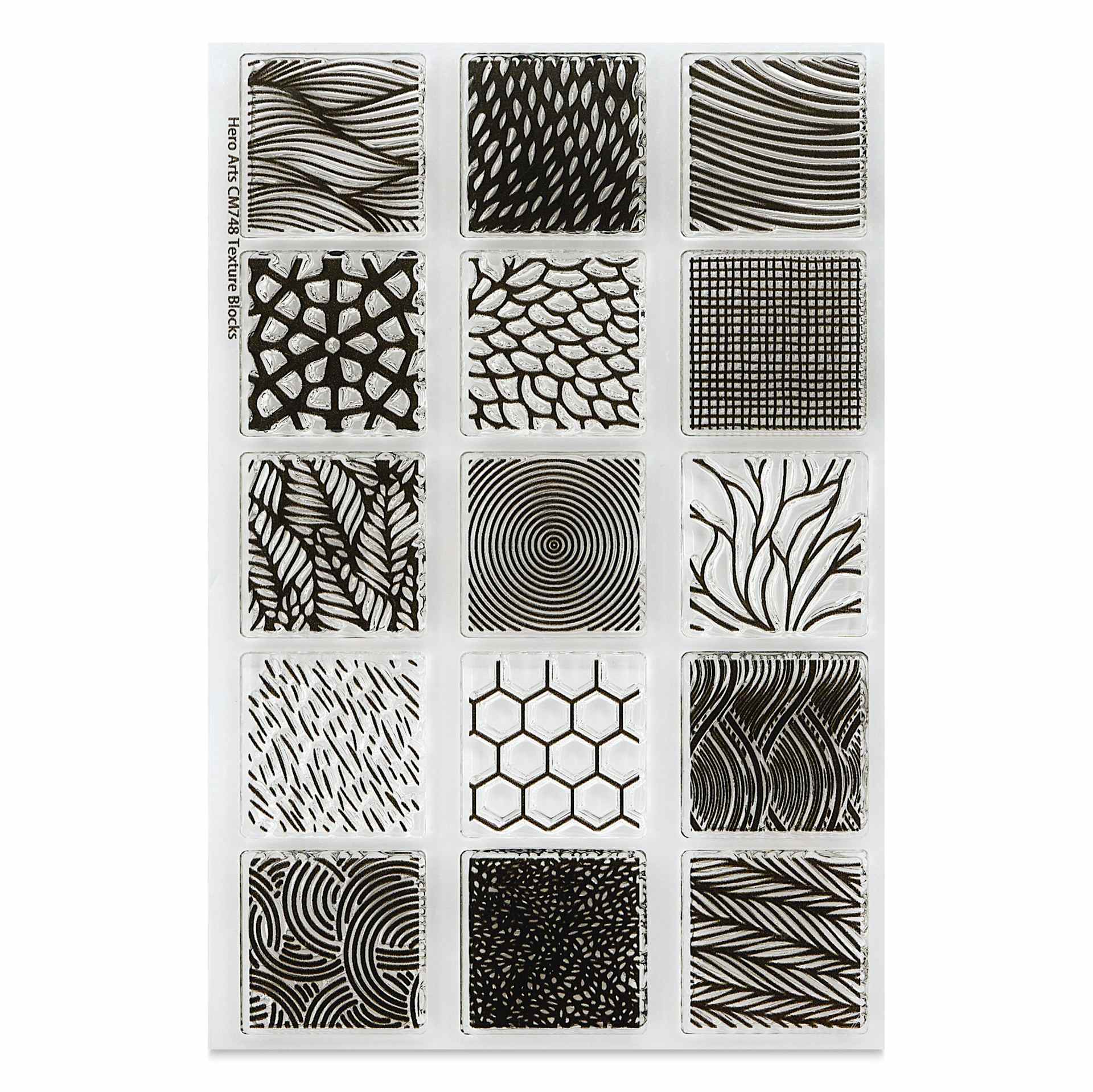 Hero Arts Textures Clear Stamp Set - Set of 6, Texture Blocks