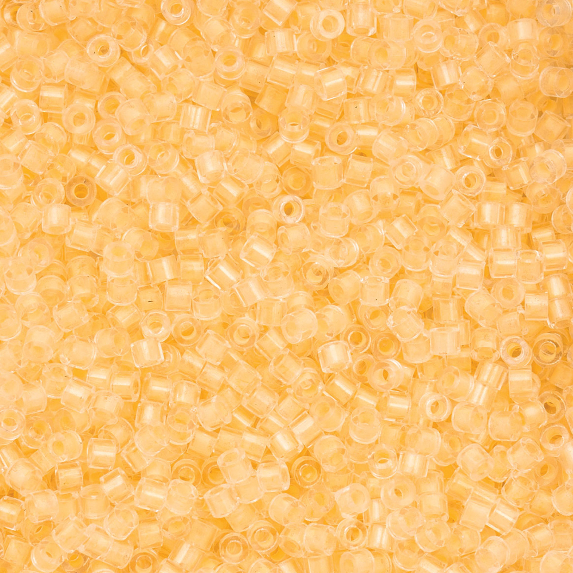 John Bead Cylin 11/0 Glow in the Dark Cylindrical Seed Beads - Light Yellow, 25g