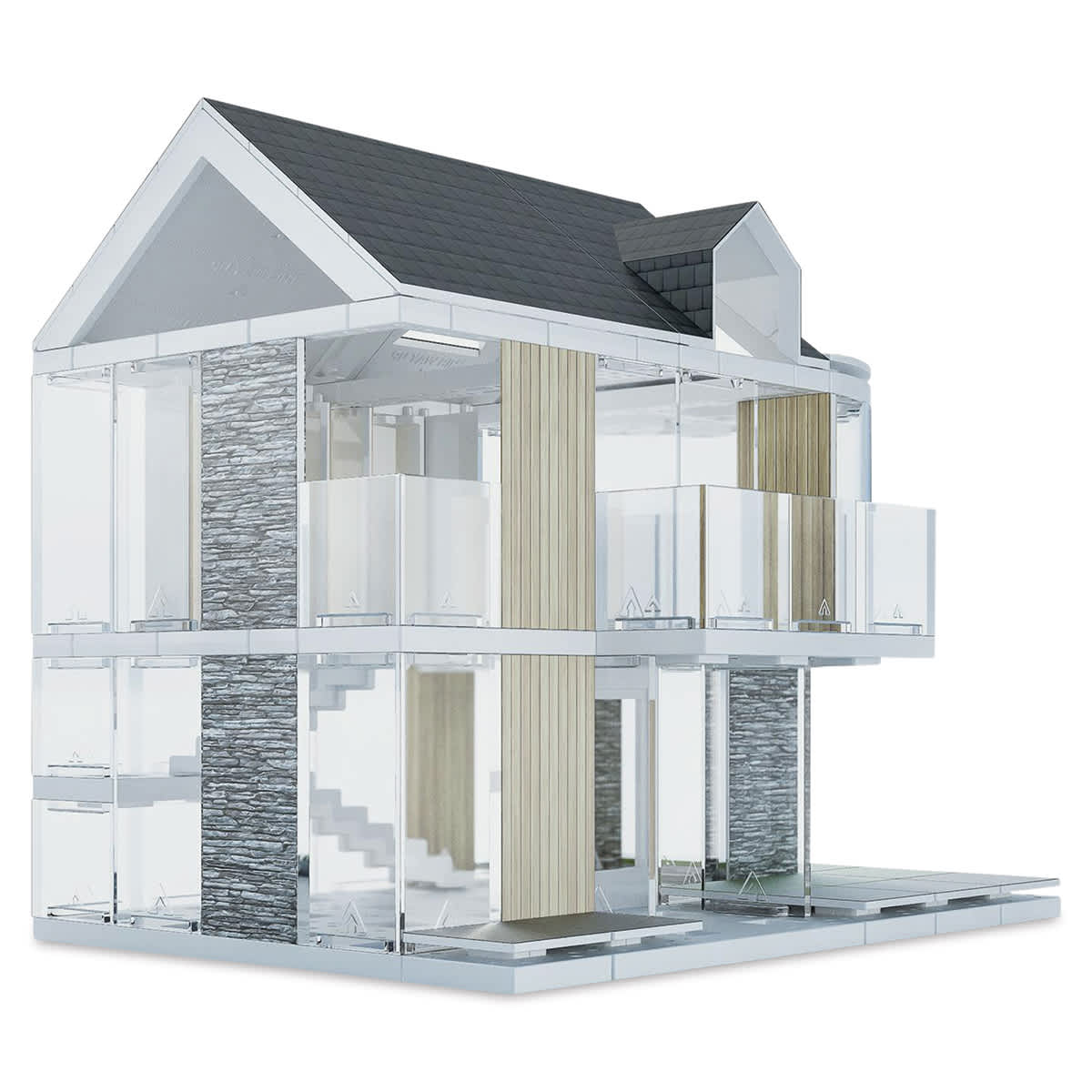 Arckit 90 Architectural Model Kit (Finished example)