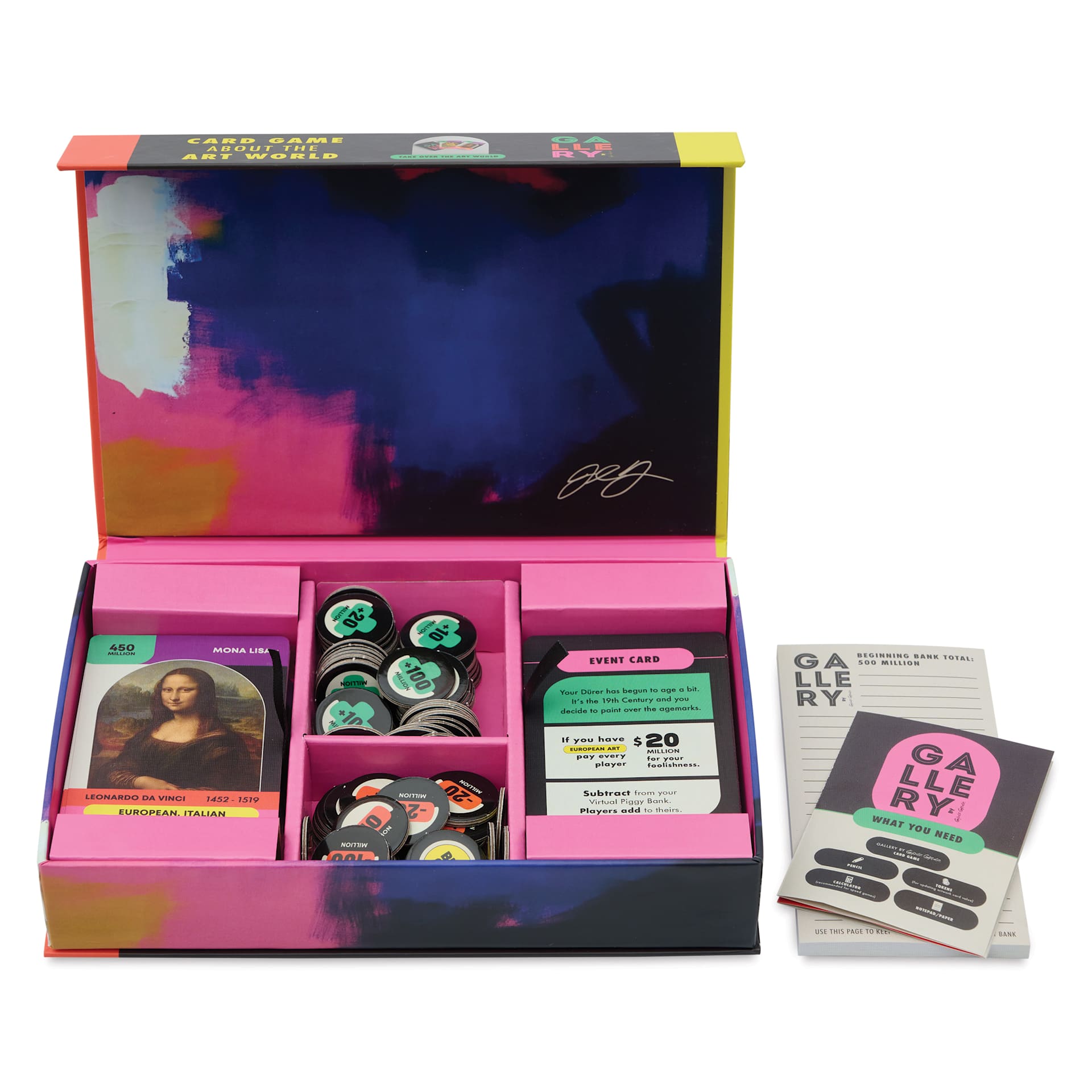 Goose Grease Gallery Game, contents
