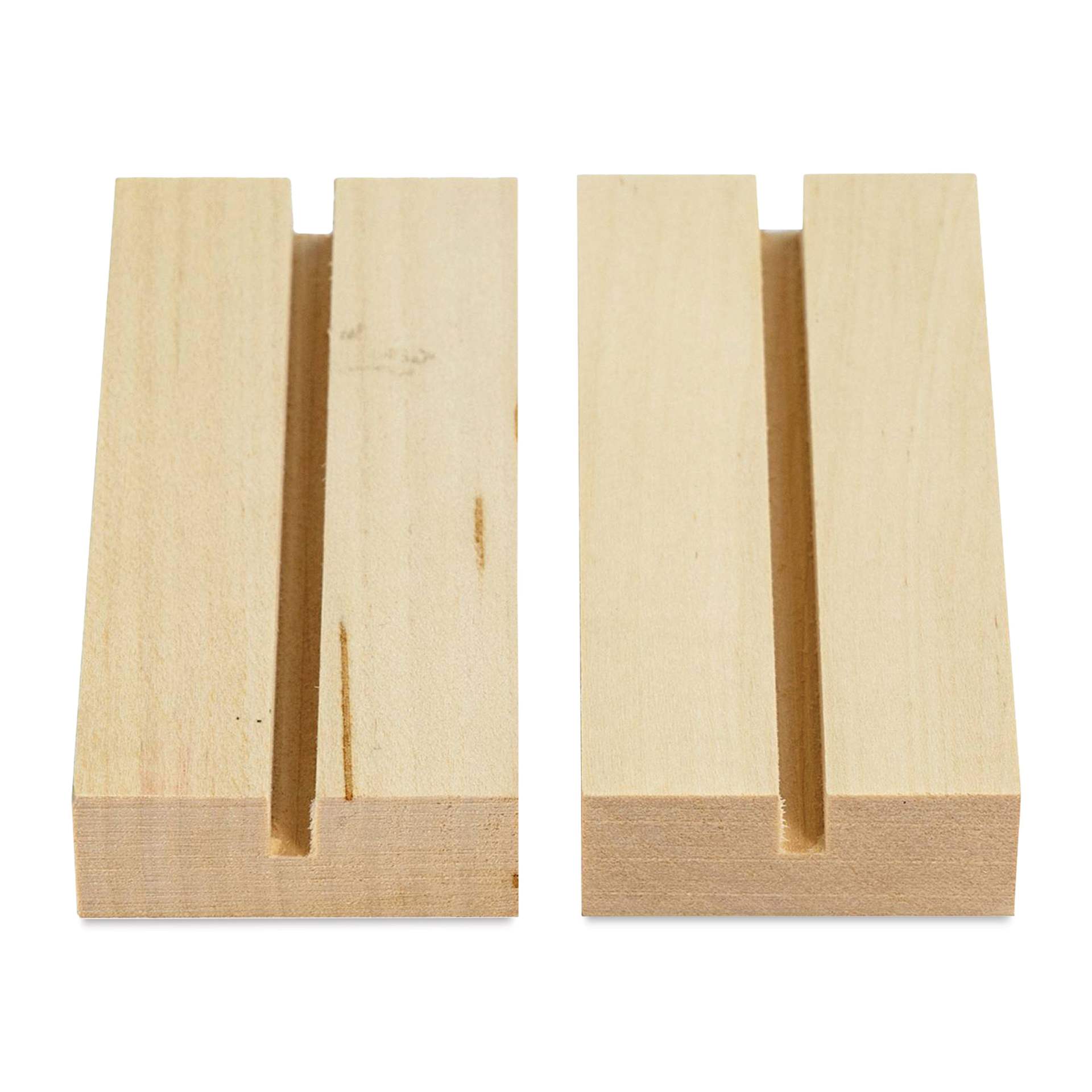 Walnut Hollow Tabletop Sign Base - Stand, 4-1/2" x 2", Pkg of 2
