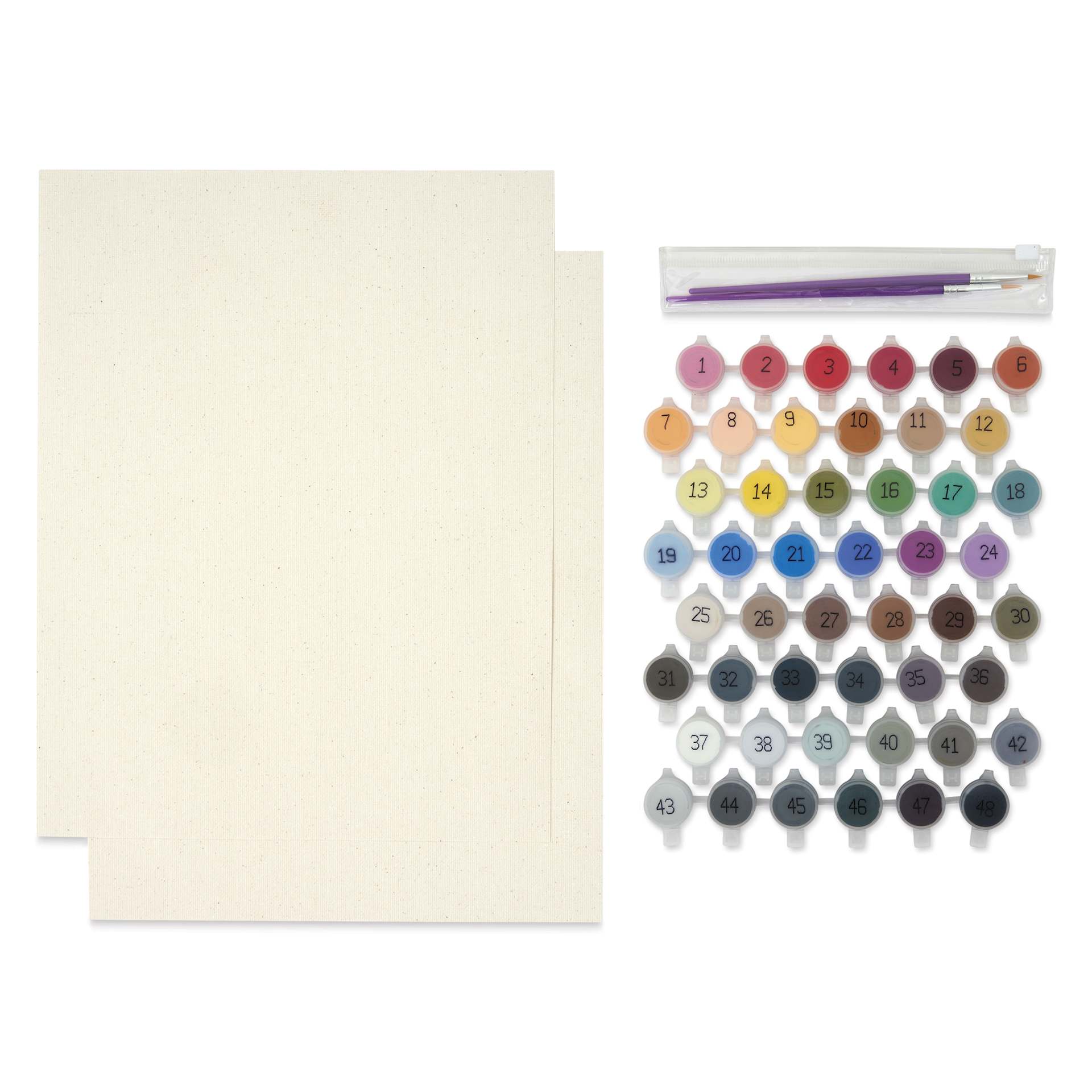Paintable Picture Paint Your Photo By Number - Pets Edition, kit contents