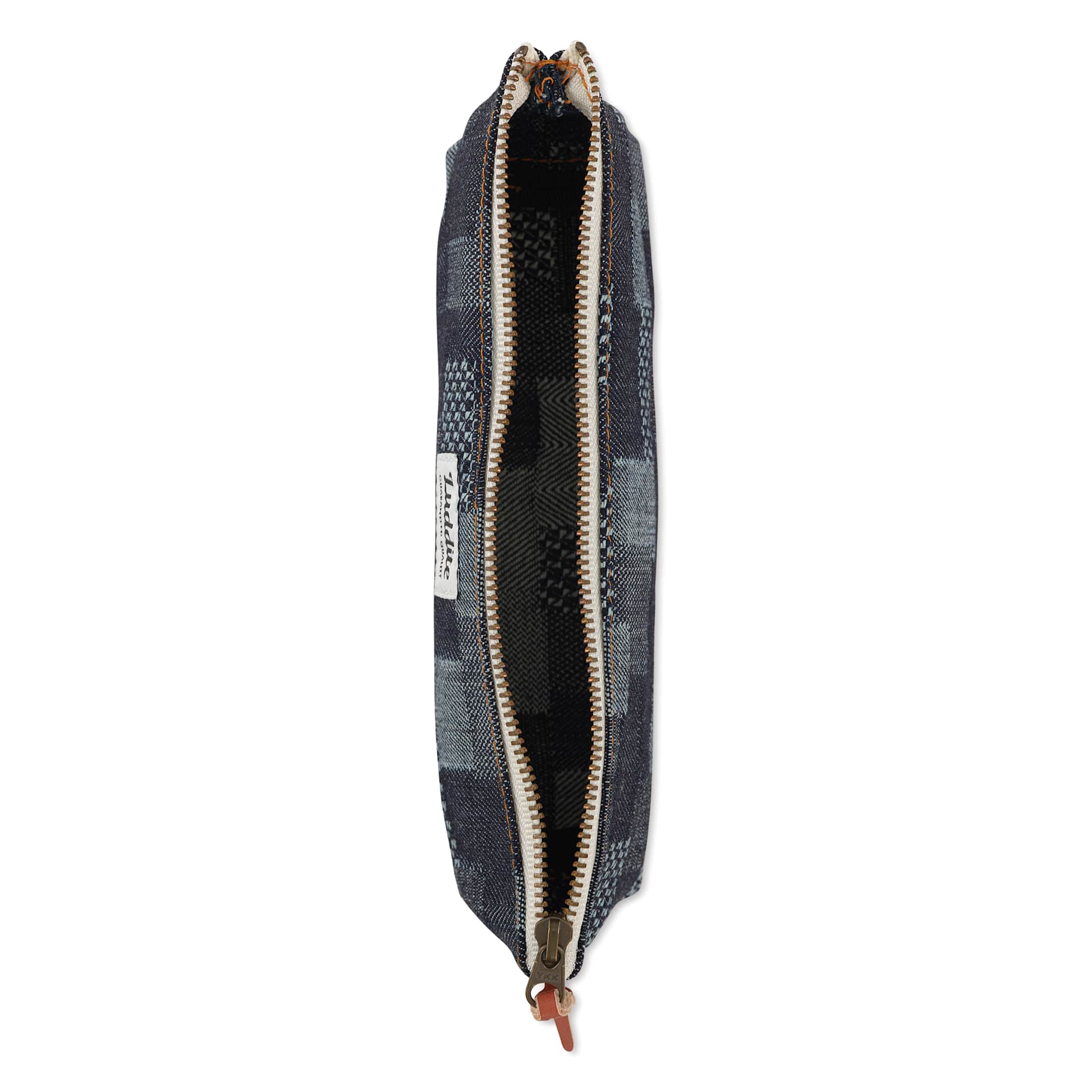 Luddite Boat Pen Pouch - Patchwork, open