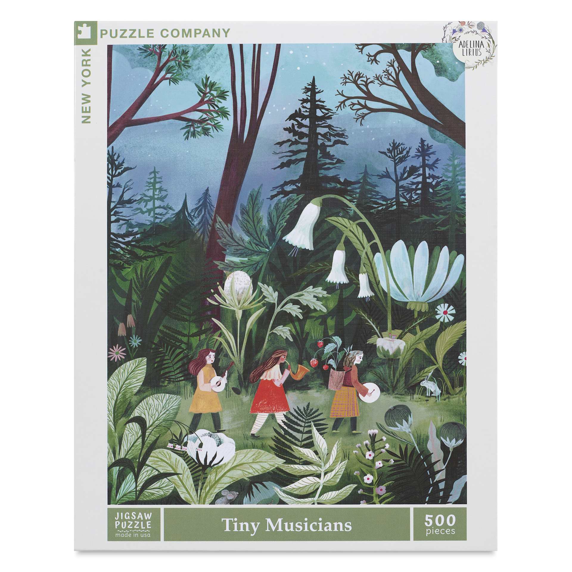 New York Puzzle Company Tiny Musicians 500 Piece Puzzle, front of package