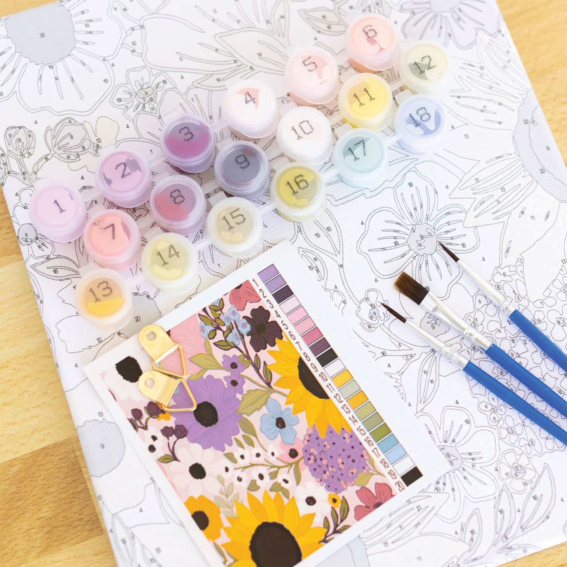 Elyse Breanne Paint By Number Kit - Rainbow Garden, open