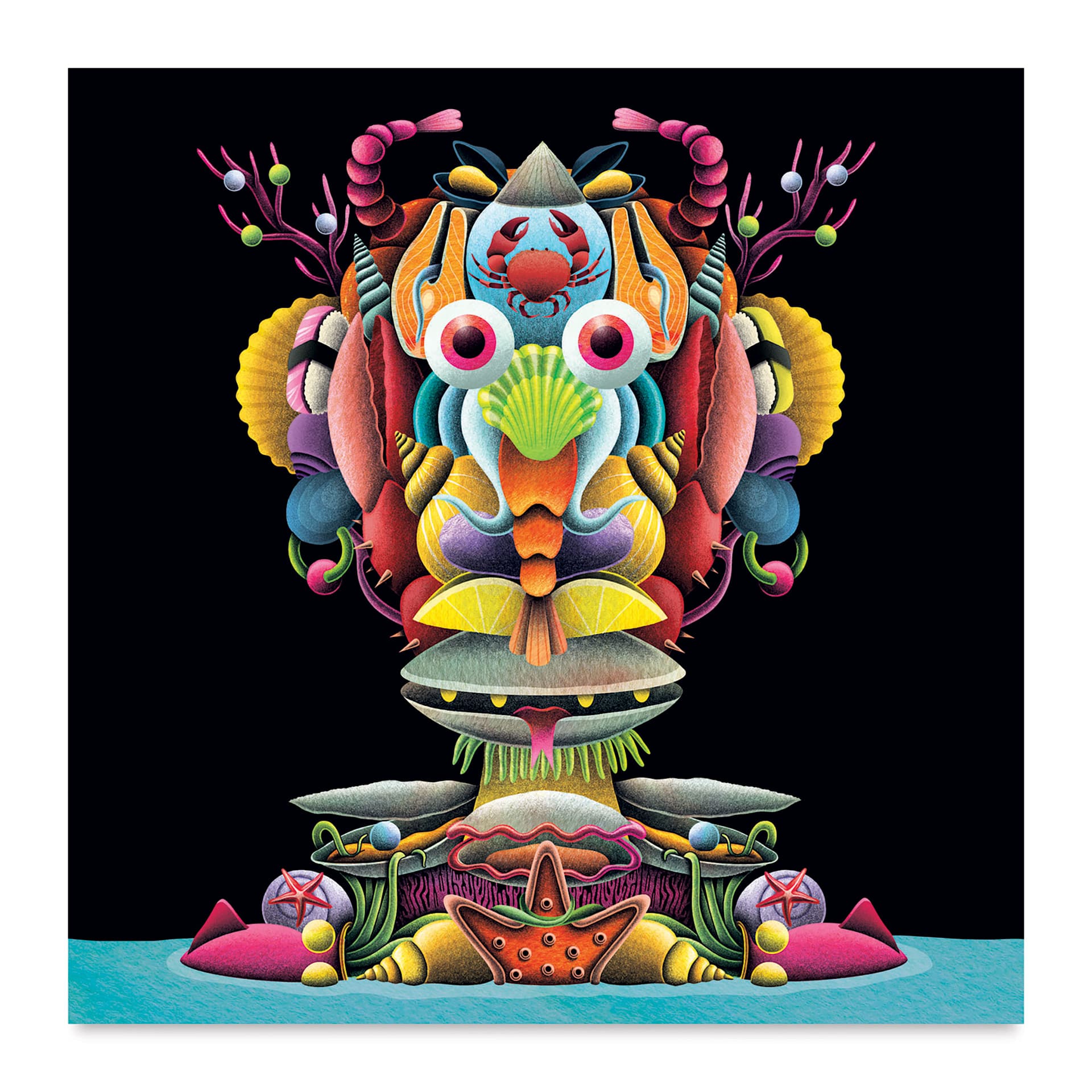 Djeco Inspired By Spring Vegetables Create with Stickers Kit