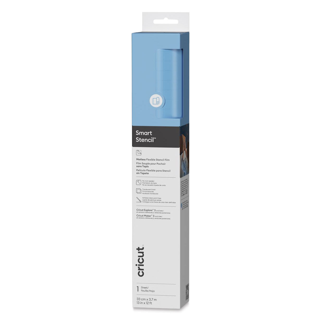 Cricut Smart Stencil Film - 13" x 12 ft front of packaging