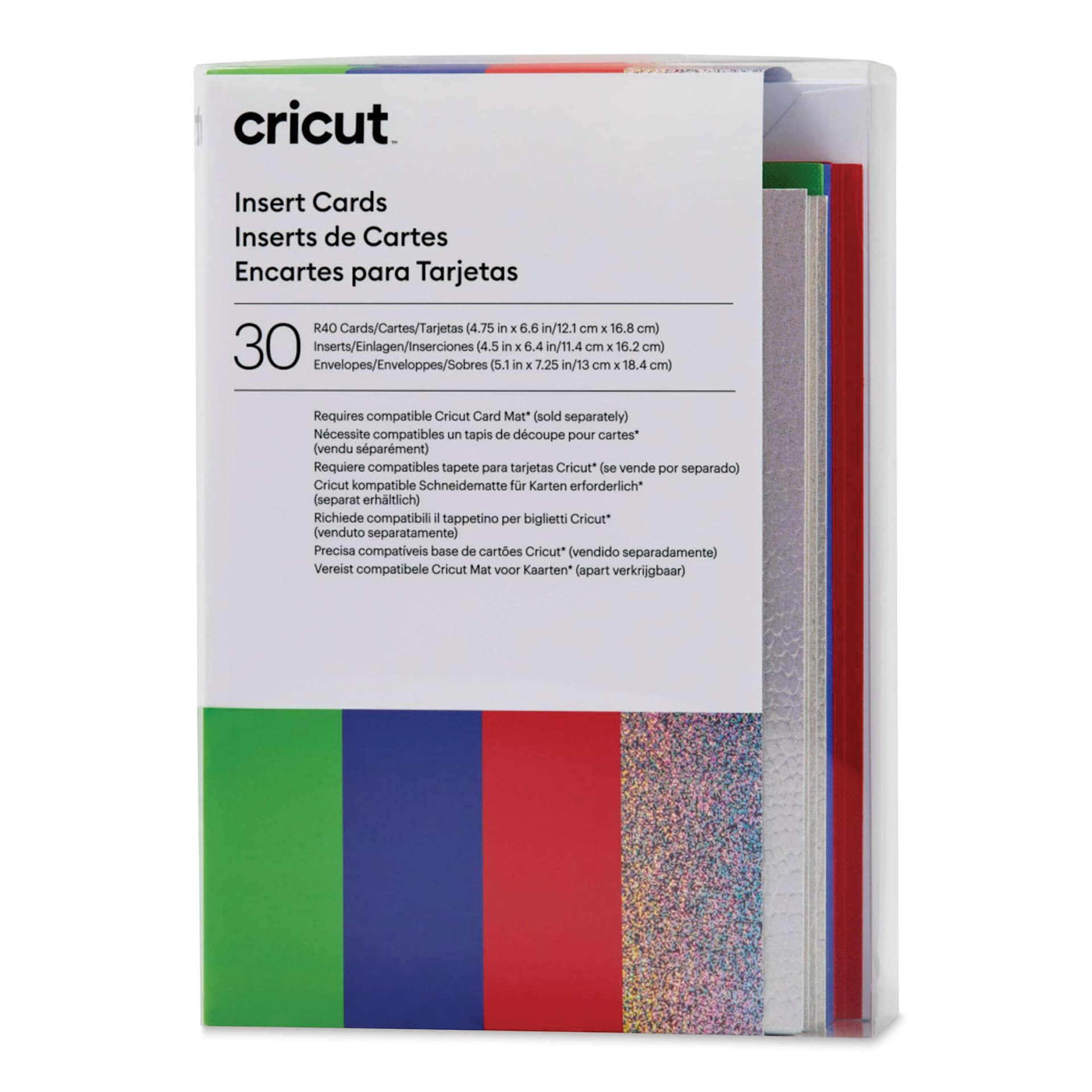 Cricut Cards, Inserts, and Envelopes - Rainbow Scales, Pkg of 30