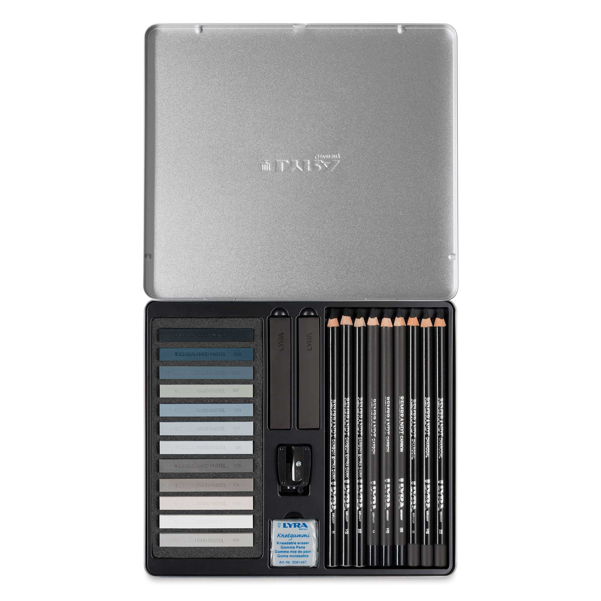 Lyra Grey Tones Sketching Set (contents in open tin)