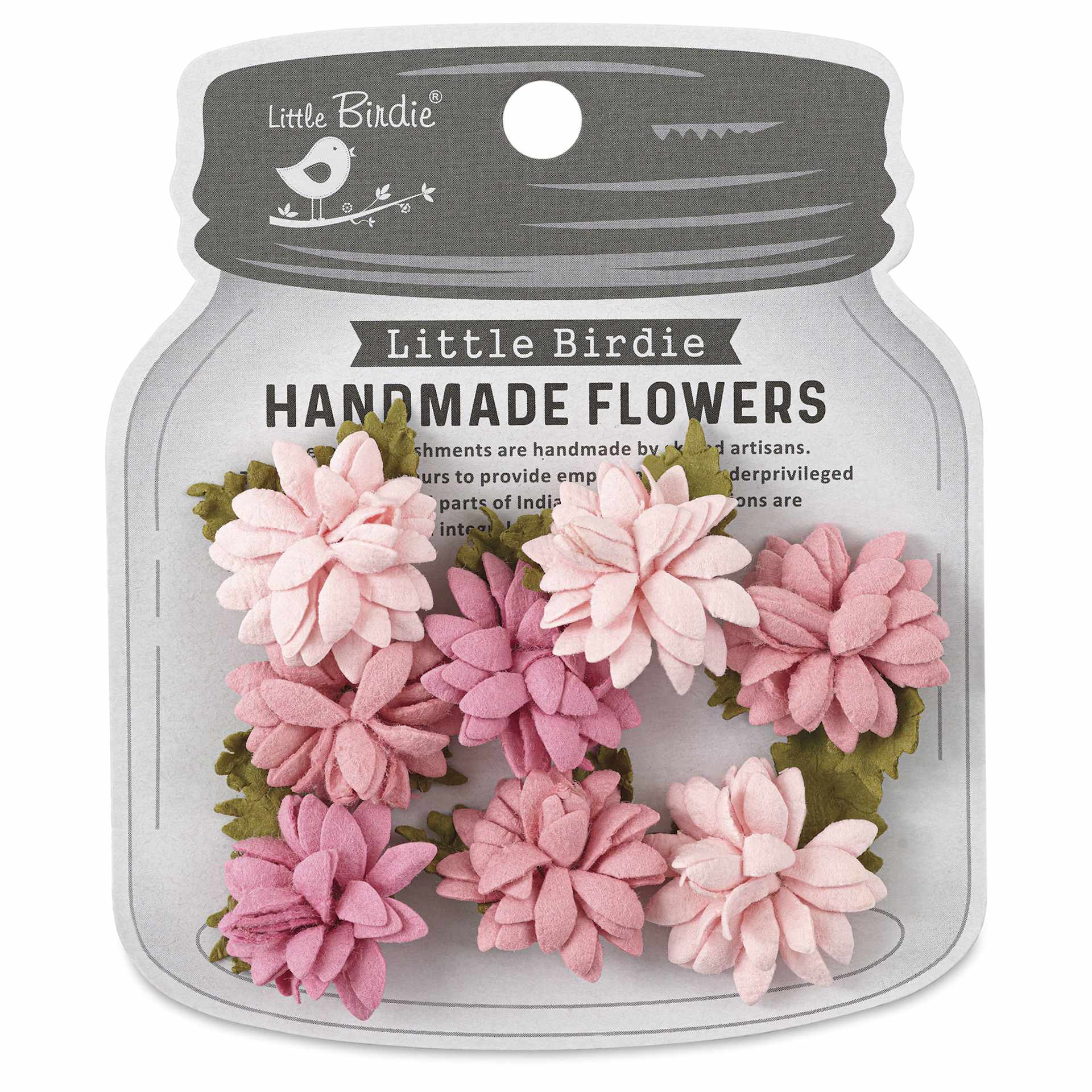 Little Birdie Julita Paper Flowers - Celebrate Life, Pkg of 8 - front of packaging