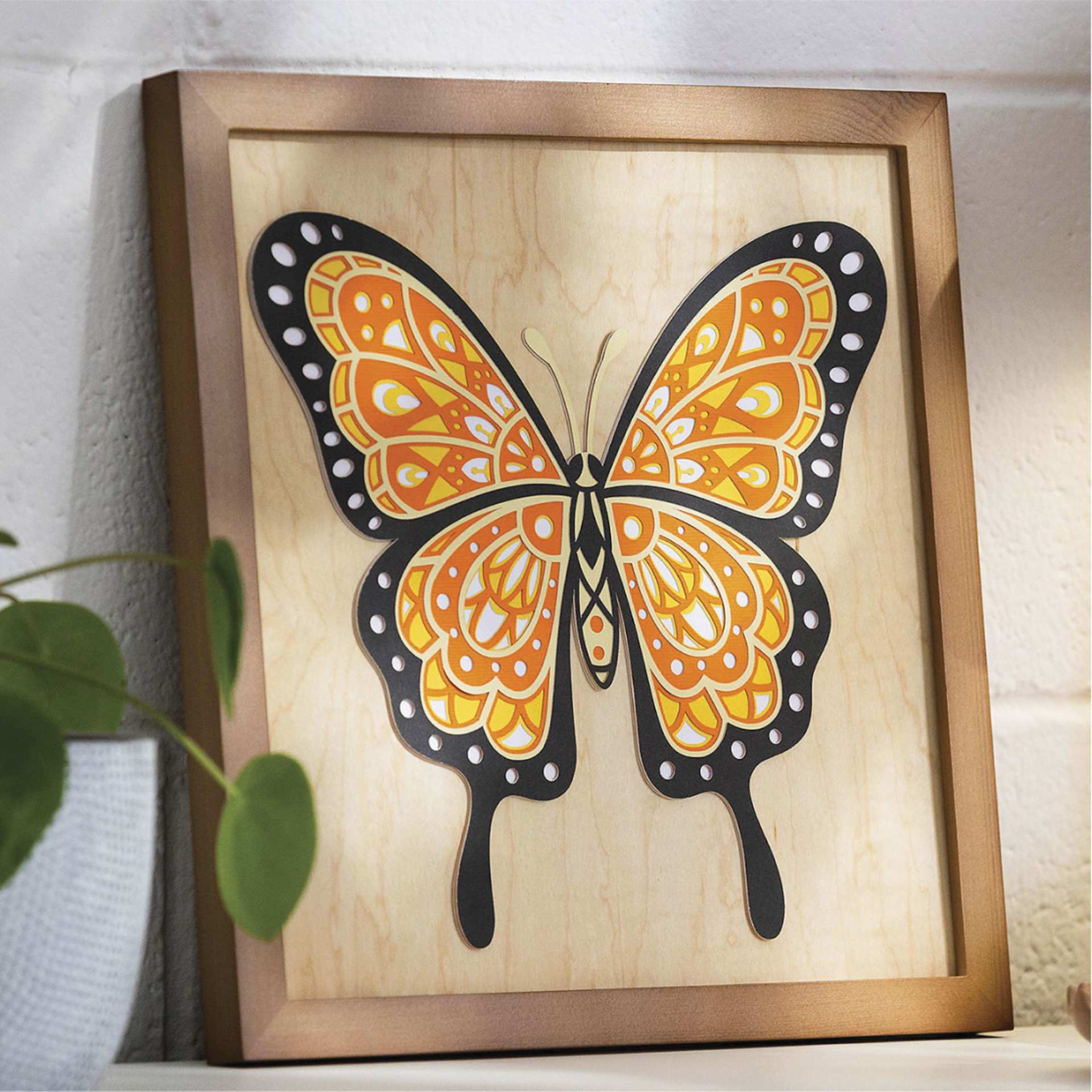 Cricut Maker 4 Smart Cutting Machine - finished butterfly example