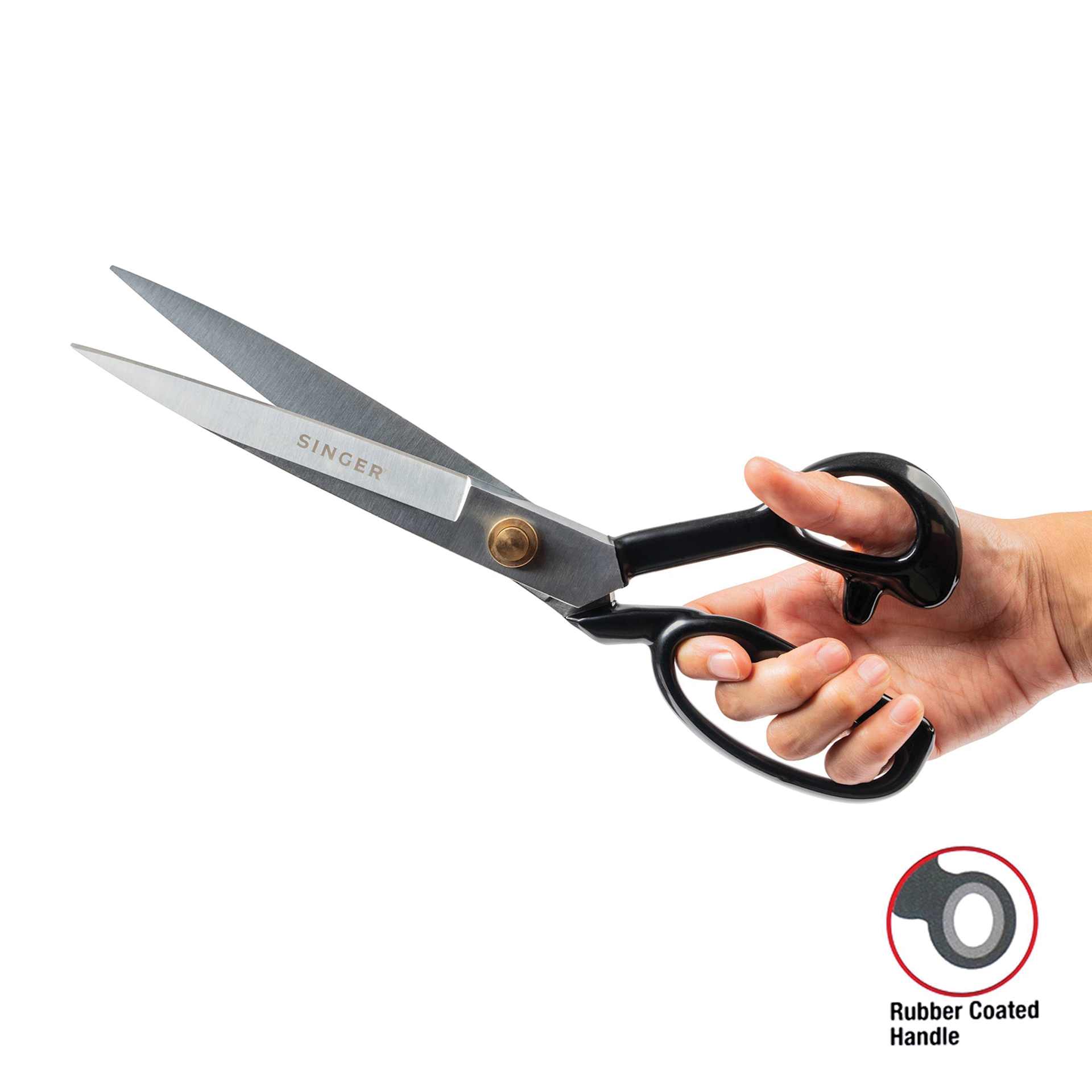 Singer ProSeries Forged Tailor Scissor - Chrome Plated, 12", in hand
