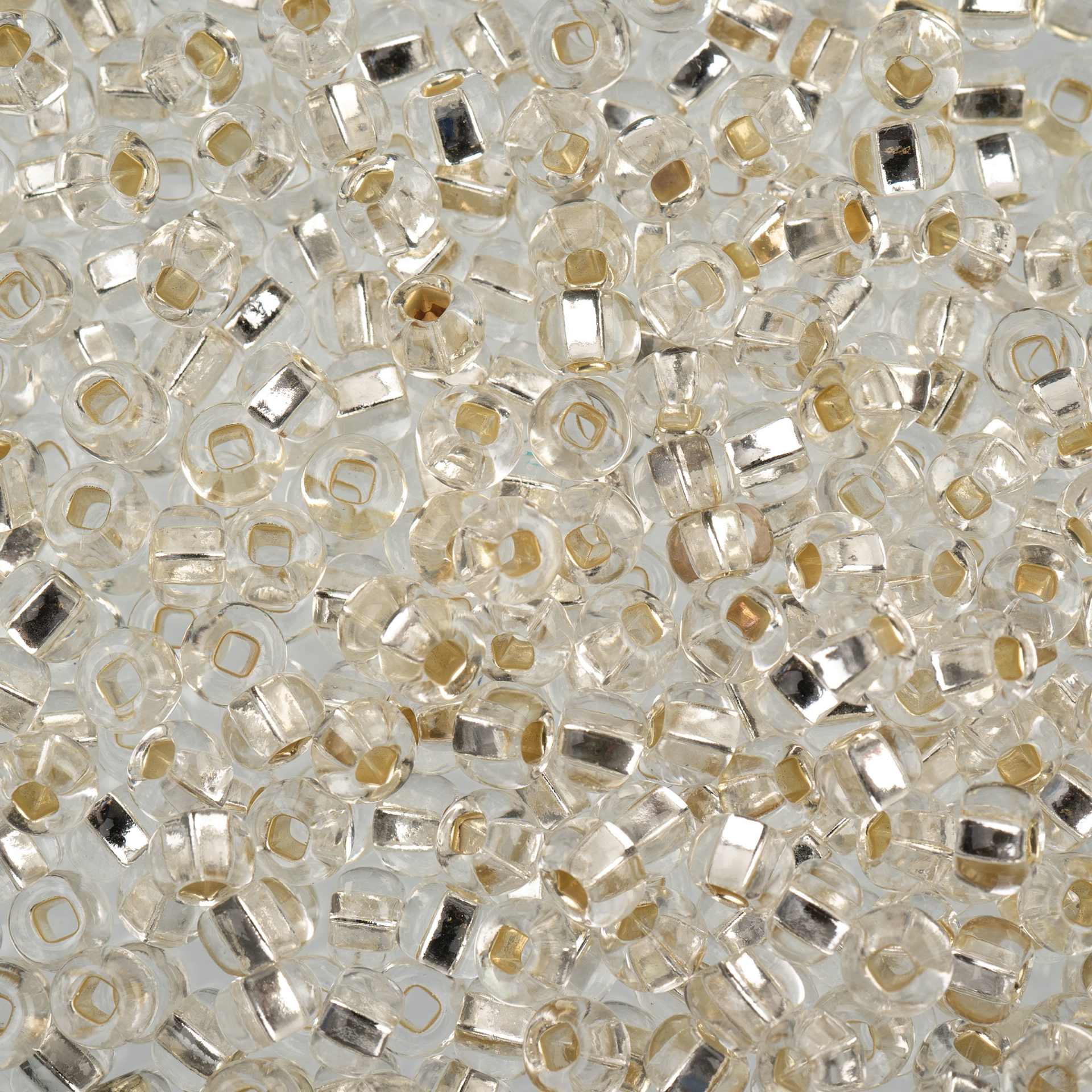  John Bead 6/0 Czech Glass Seed Beads - Silver Waters
