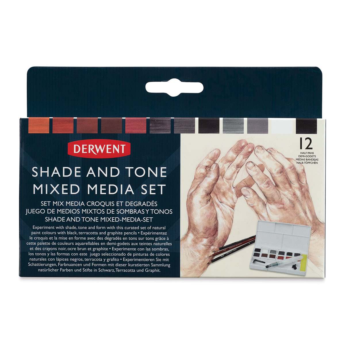 Derwent Shade and Tone Mixed Media Set (Front of packaging)