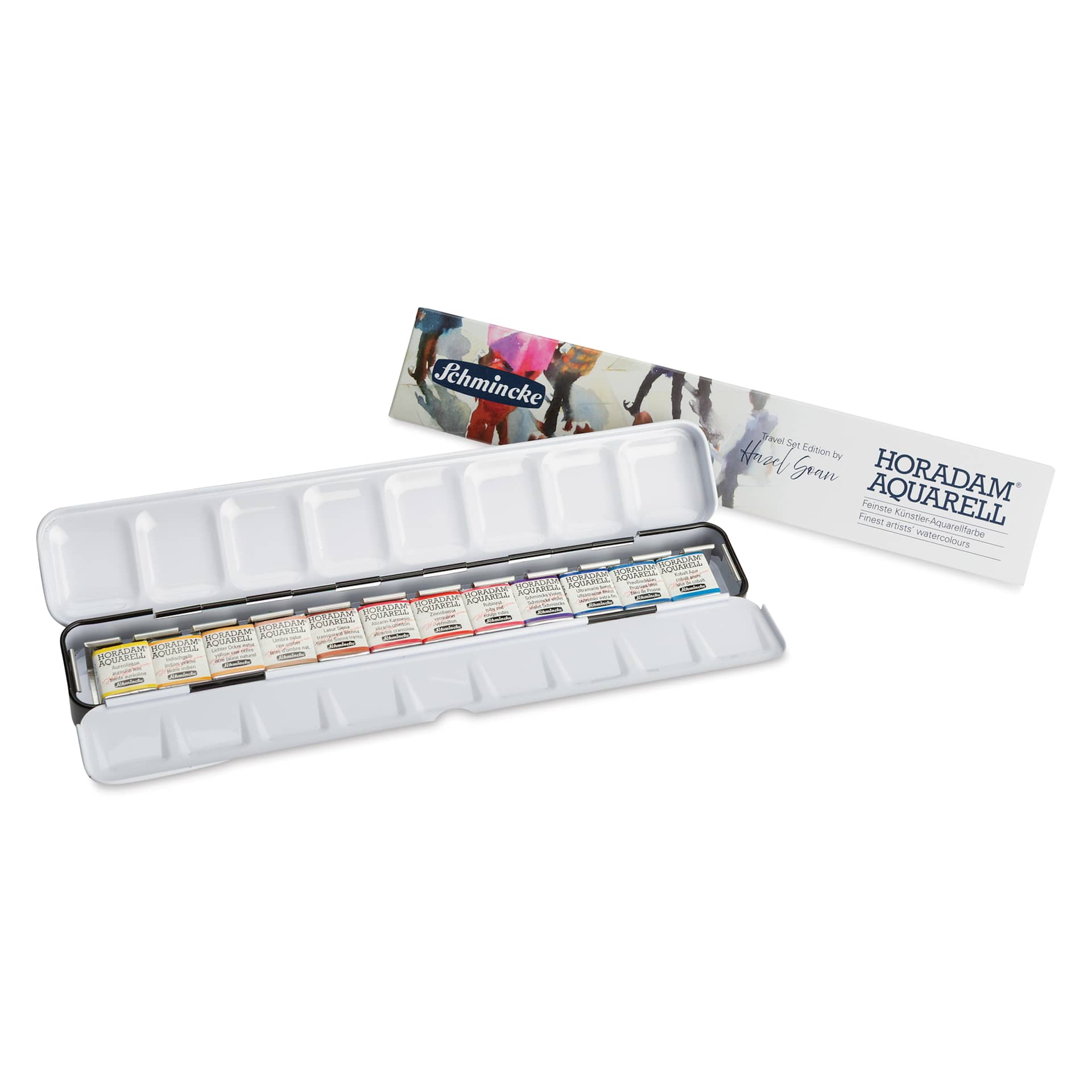 Schmincke Horadam Aquarell Watercolor Pans - Set of 12, Hazel Soan Colors, Half Pans