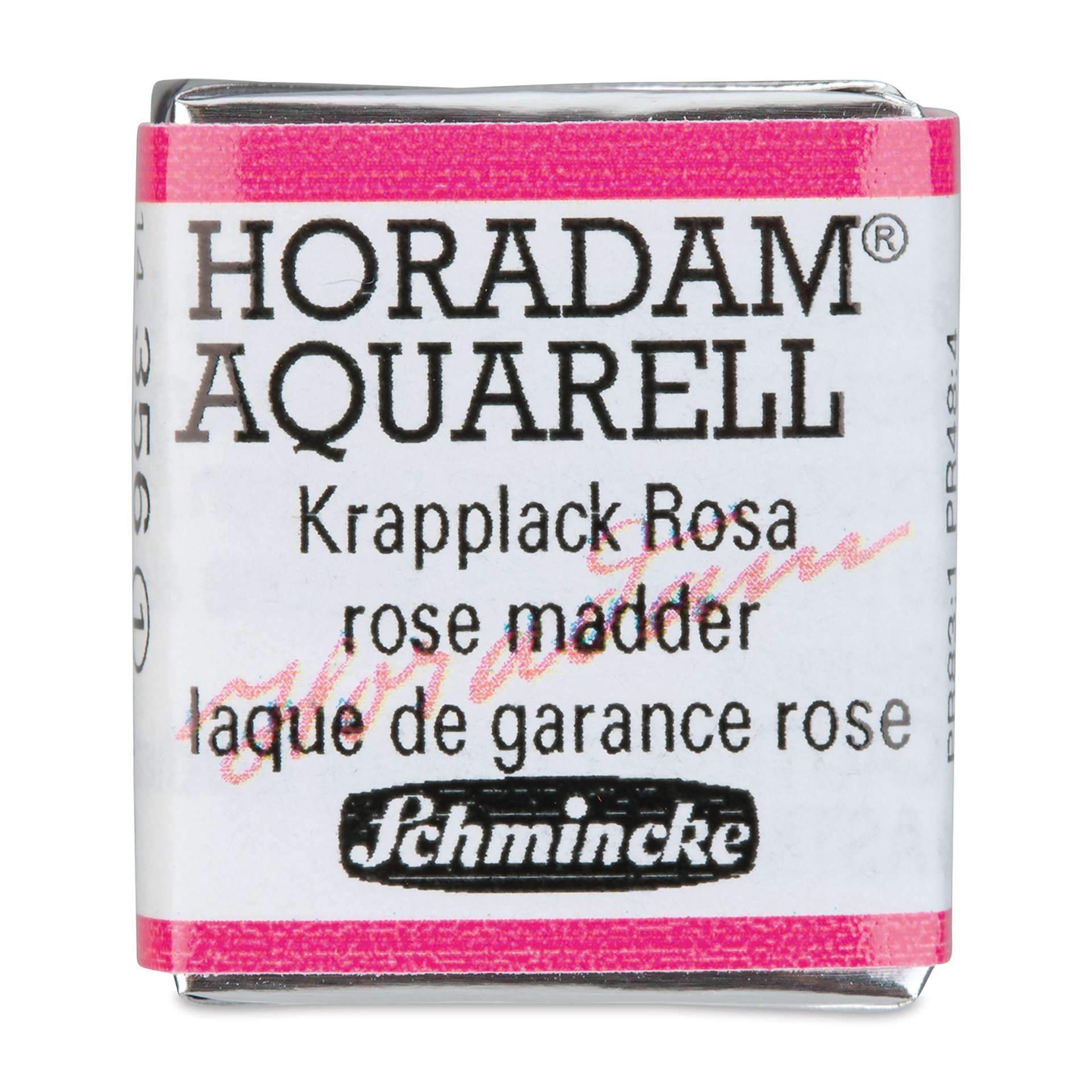 Schmincke Horadam Aquarell Watercolor - Rose Madder, Half Pan