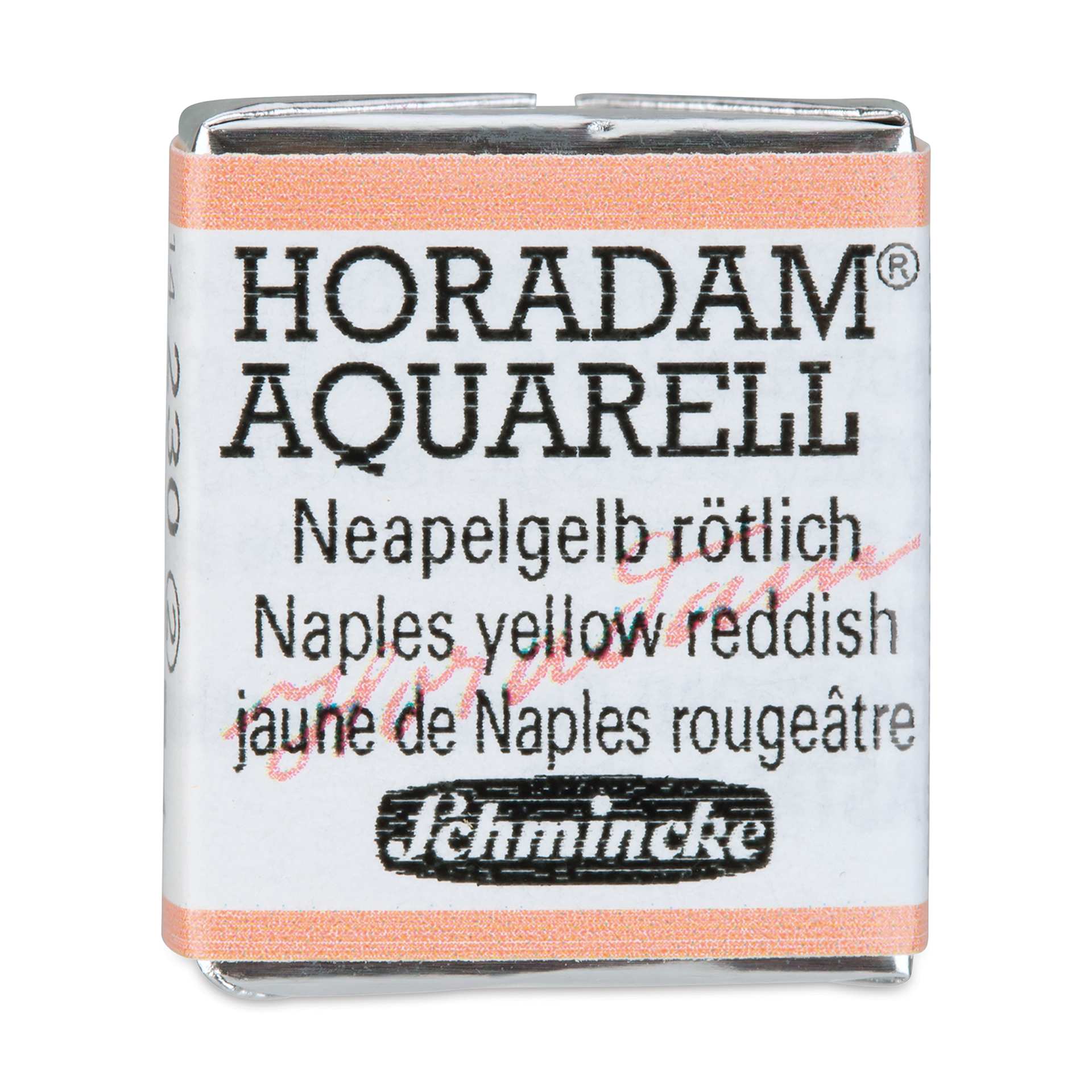 Schmincke Horadam Aquarell Watercolor - Naples Yellow Reddish, Half Pan