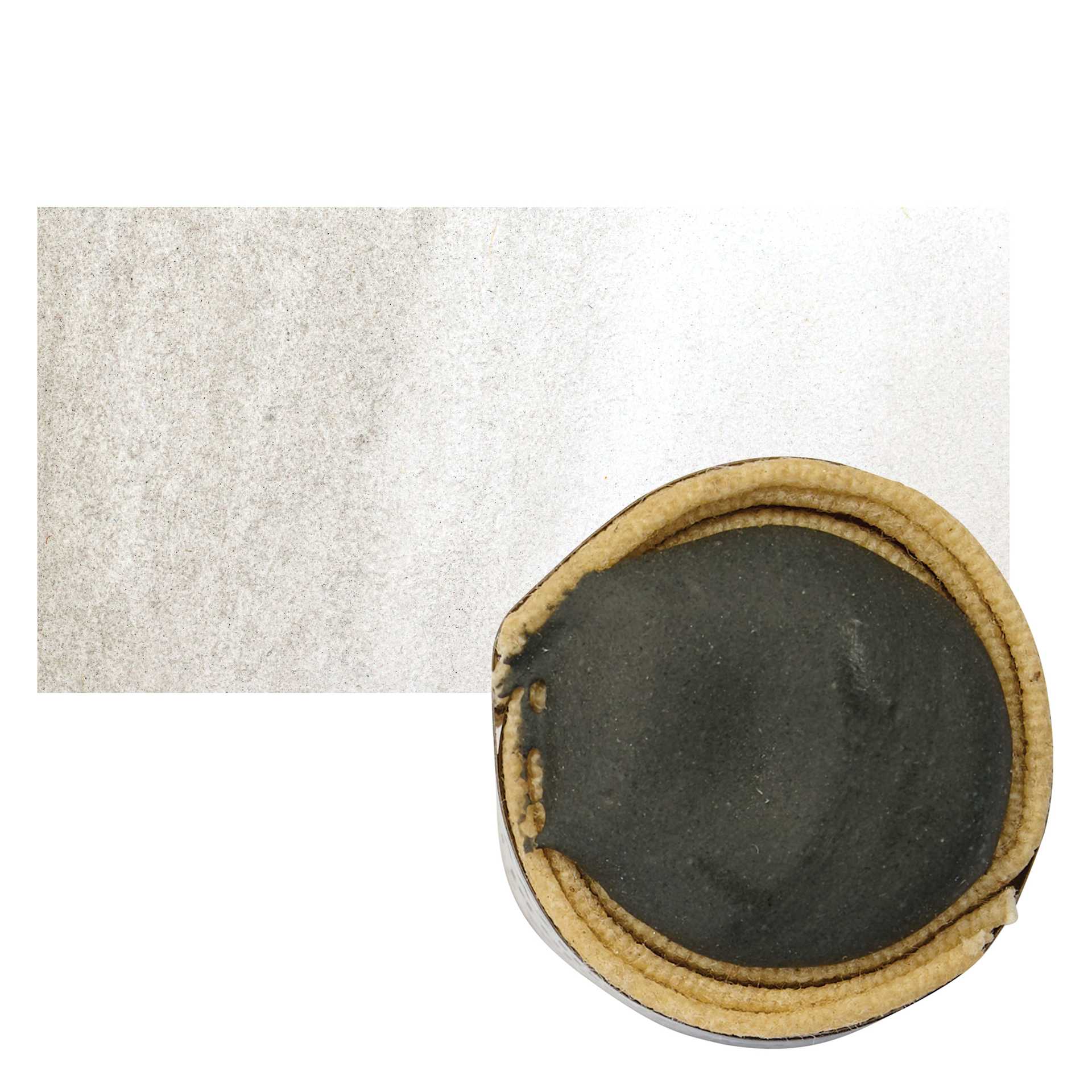 Beam Paints Watercolor Paintstone - Slate stone and swatch