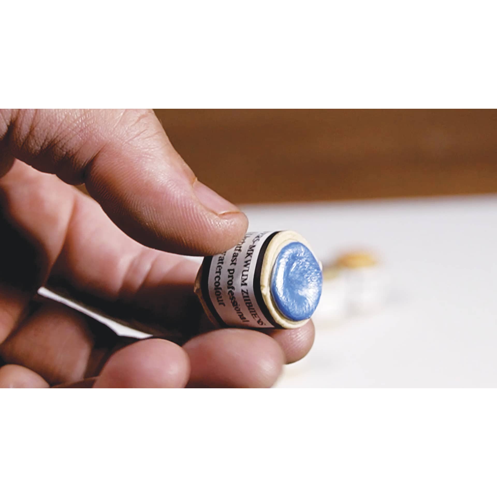 Beam Paints Watercolor Paintstones, in hand