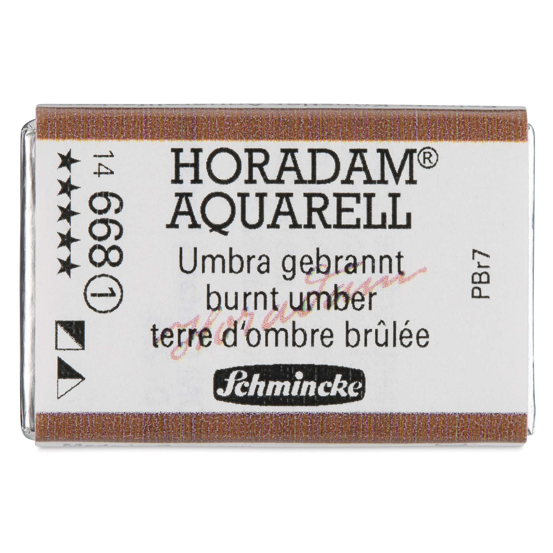 Schmincke Horadam Aquarell Watercolor - Burnt Umber, Full Pan