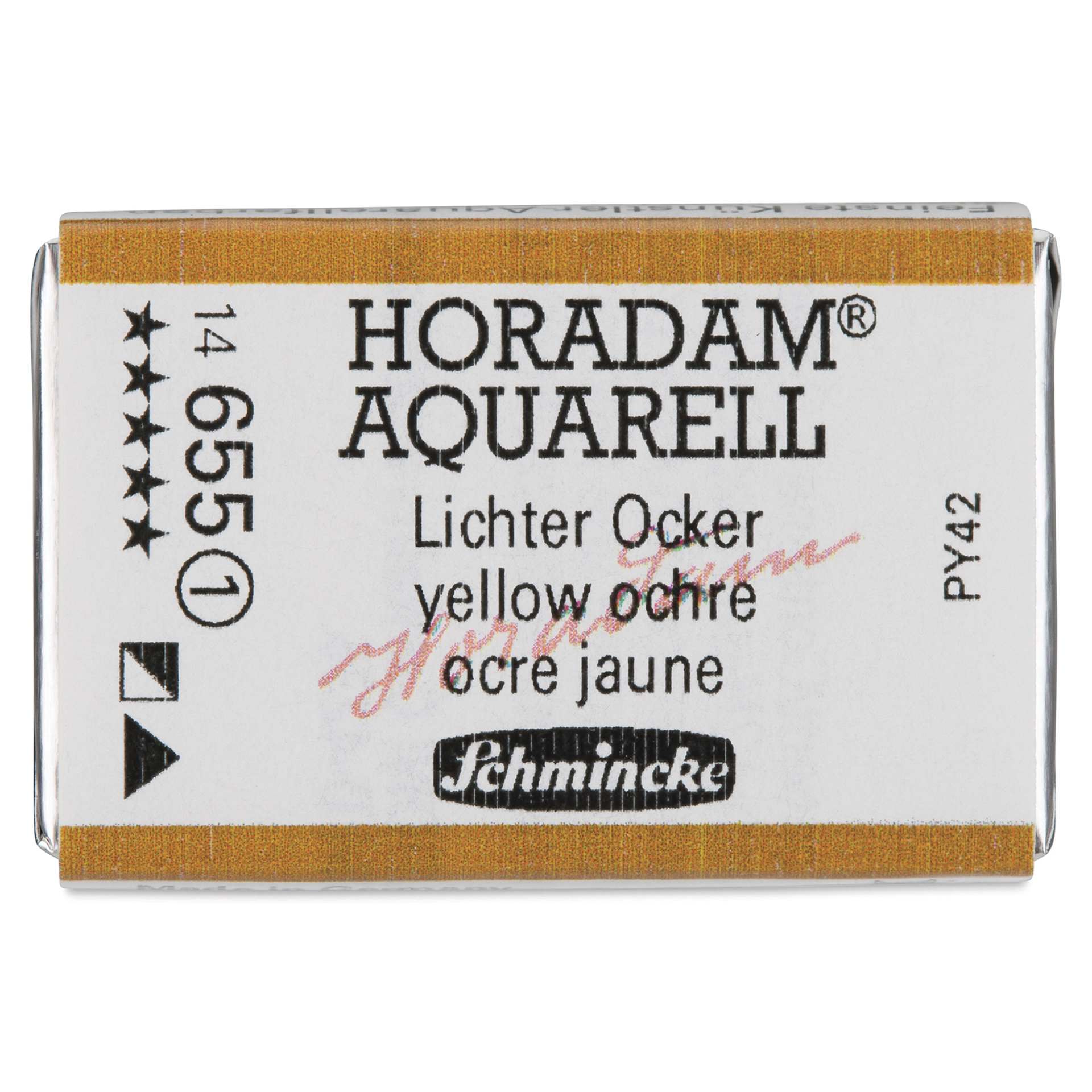 Schmincke Horadam Aquarell Watercolor - Yellow Ochre, Full Pan