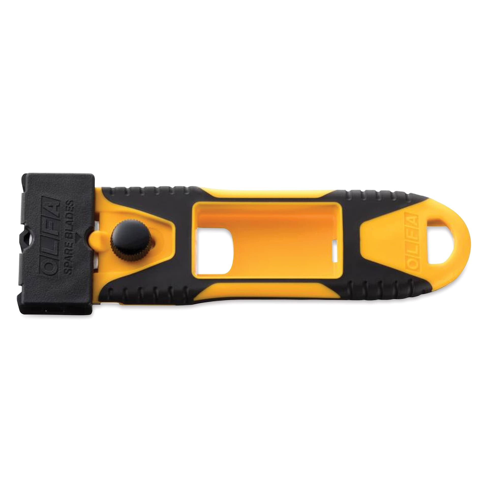 Olfa Mini Glass Scraper, with cover on