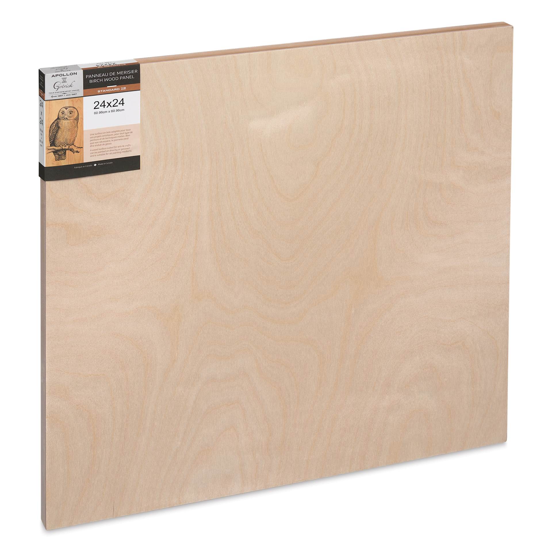 Apollon Gotrick Cradled Wood Panel - 24" x 24", 1" Profile