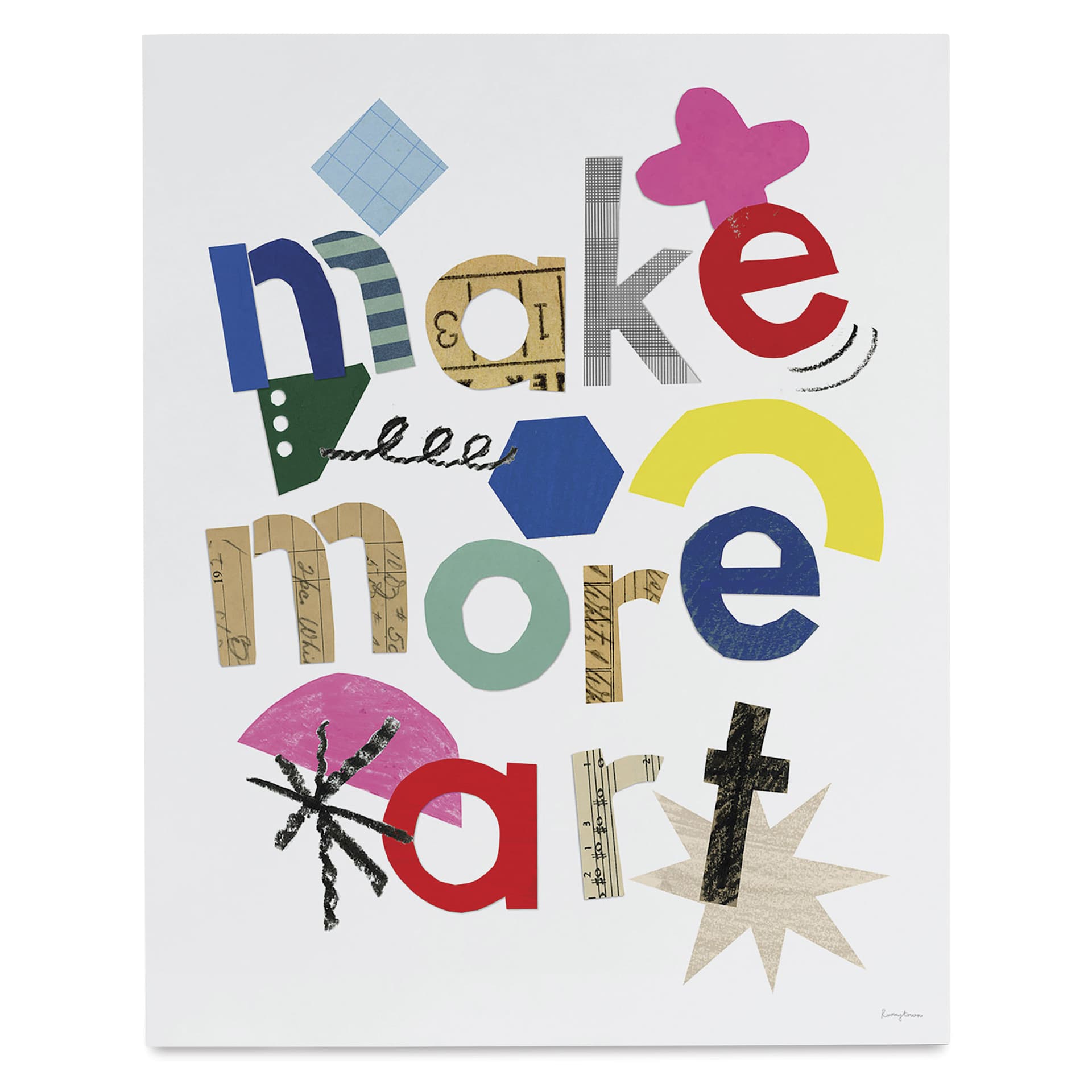 Roomytown Make More Art Fine Art Giclee Print - 11" x 14"