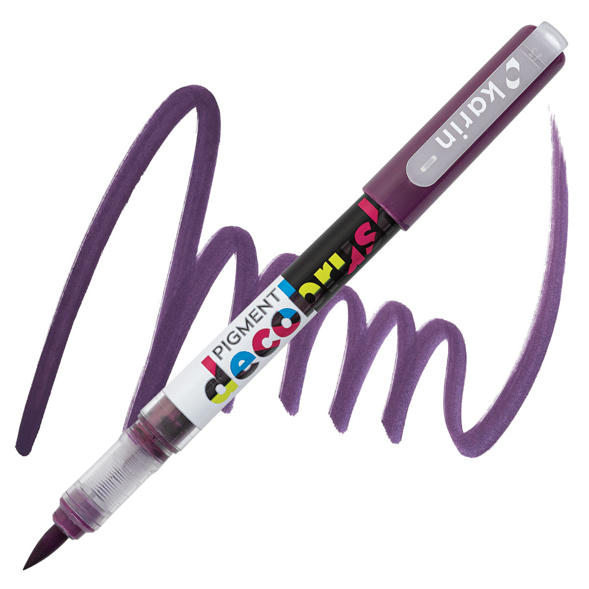 Karin Pigment Decobrush Marker - Lilac marker and swatch
