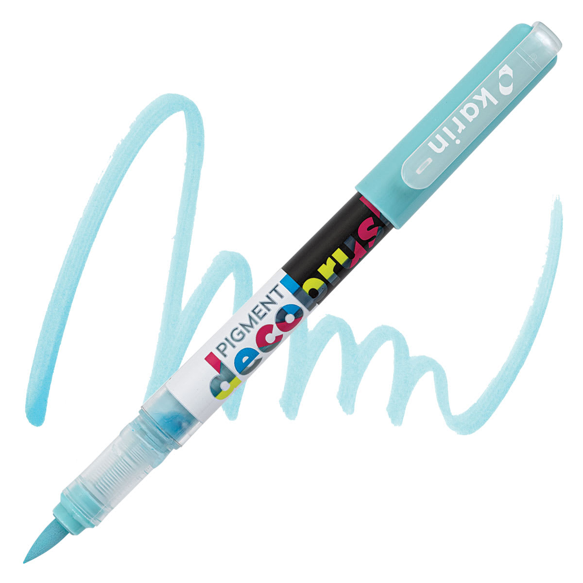 Karin Pigment Decobrush Marker - Duck Egg marker and swatch