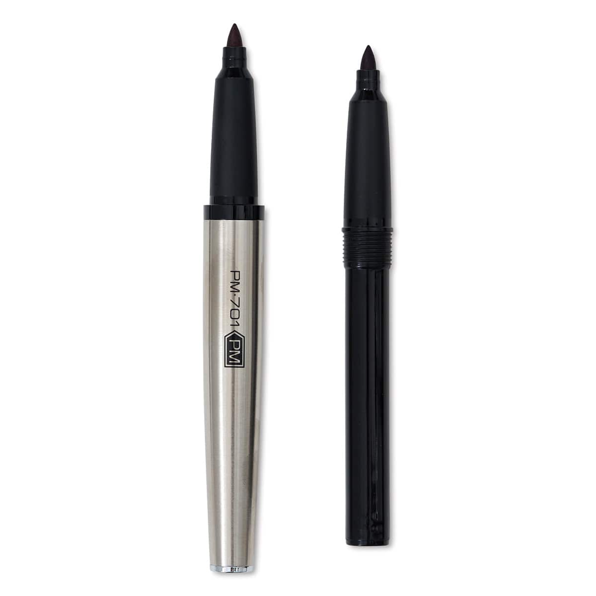 Zebra Permanent Marker and Refill - Black (out of package with caps off)